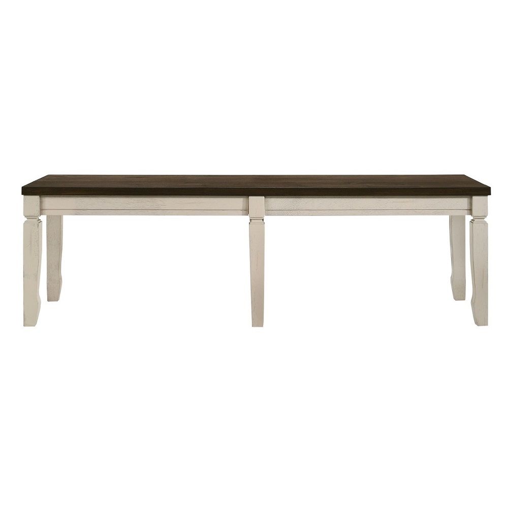 Fedele - Bench - Weathered Oak & Cream - Urban Living Furniture (Los Angeles, CA)