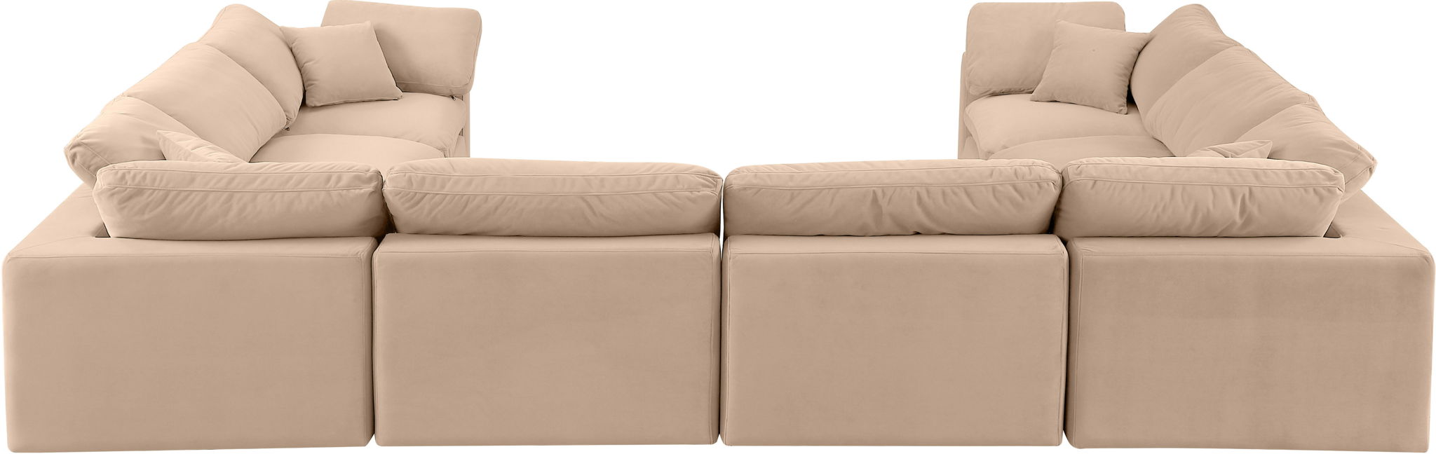 Comfy - 8 Piece Velvet Modular Sectional - Urban Living Furniture (Los Angeles, CA)
