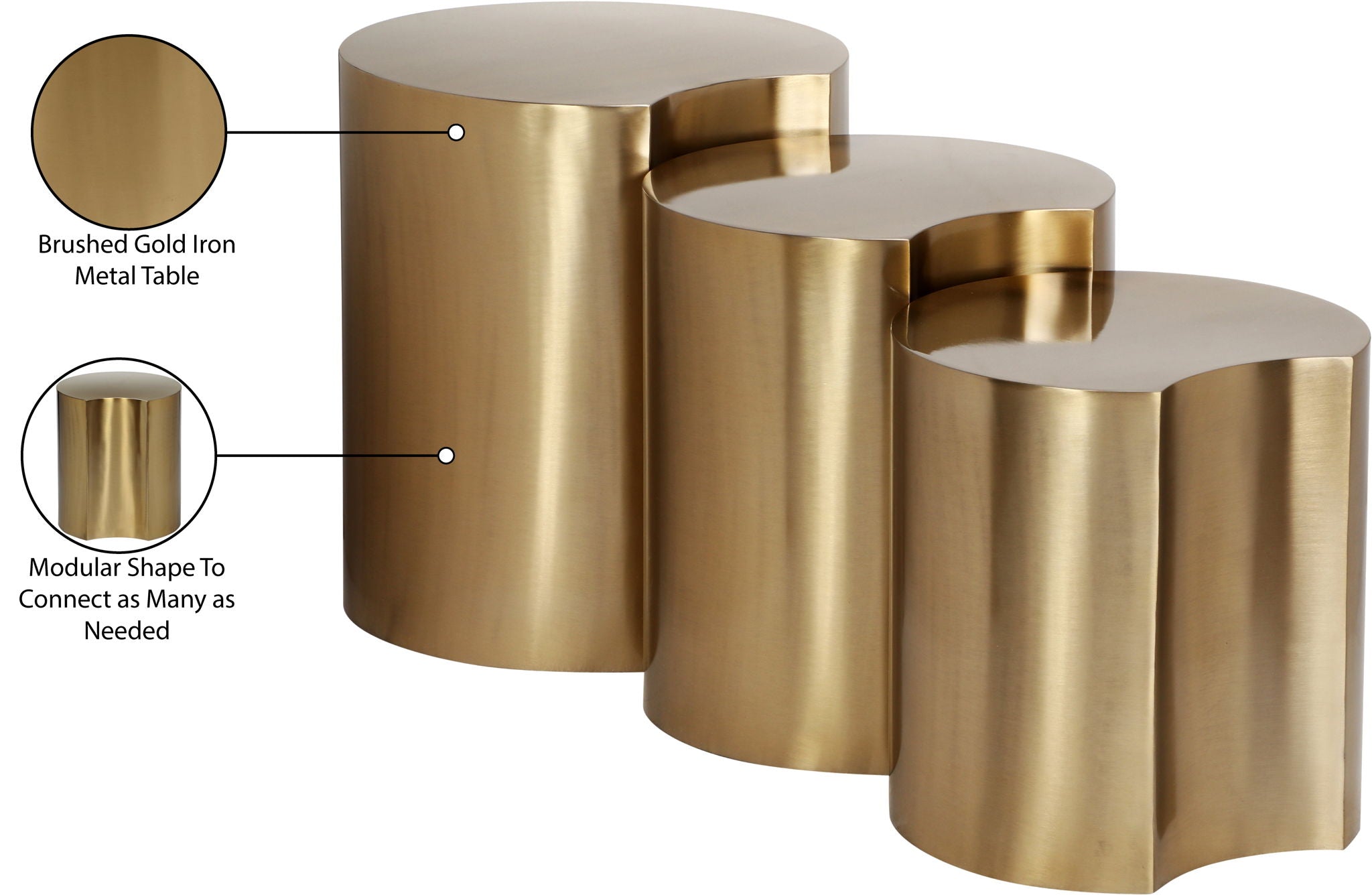 Dimple - 3 Piece Modular End Table - Urban Living Furniture (Los Angeles, CA)
