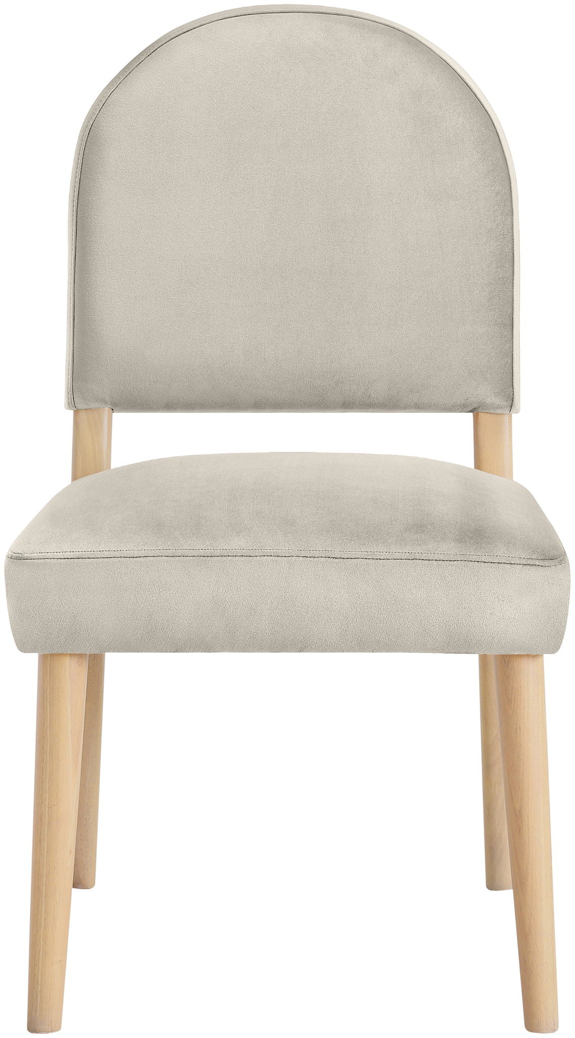 Varinelle - Velvet Dining Chair (Set of 2) - Natural Frame - Urban Living Furniture (Los Angeles, CA)