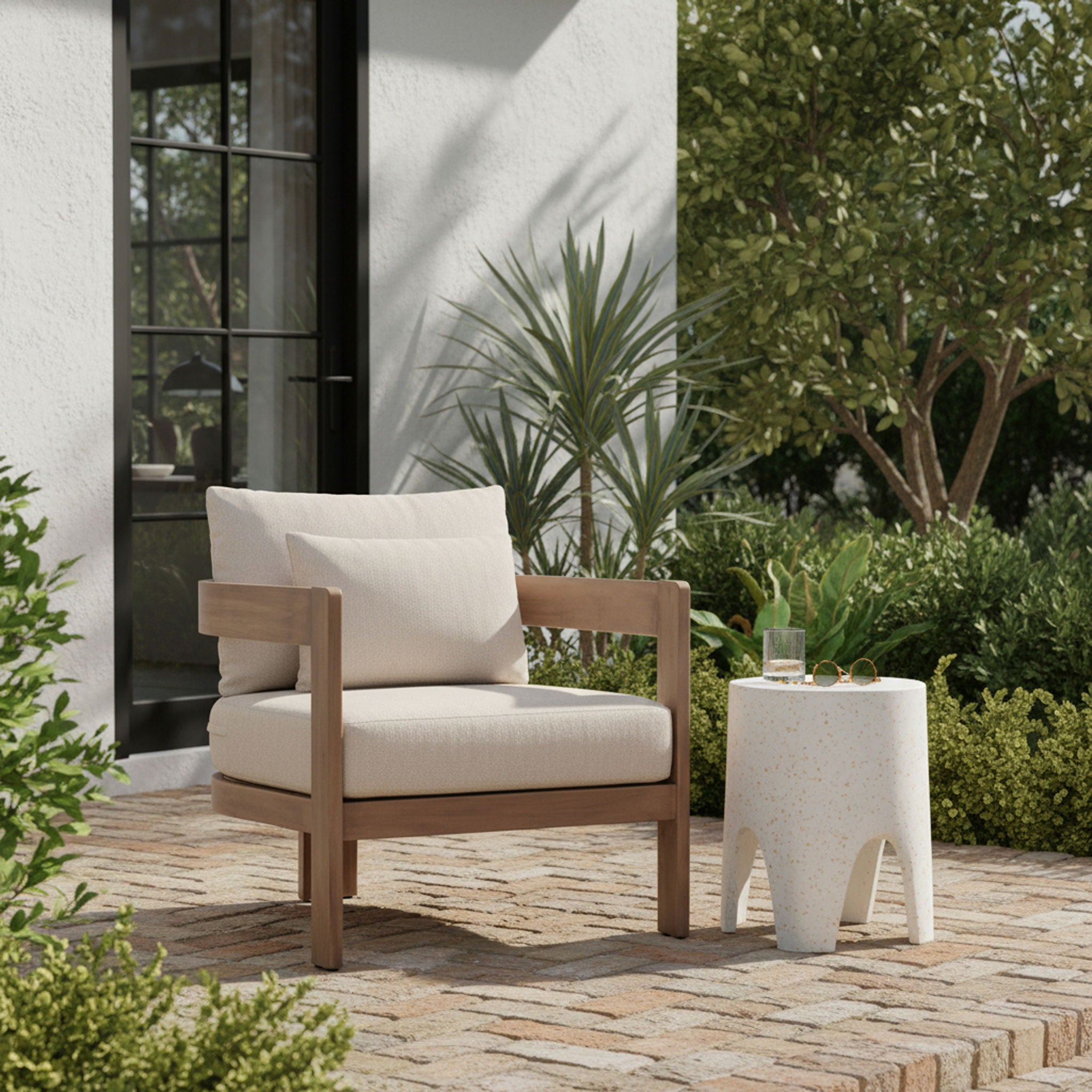 Newport - Water Resistant Fabric Upholstered Outdoor Patio Chair - Urban Living Furniture (Los Angeles, CA)