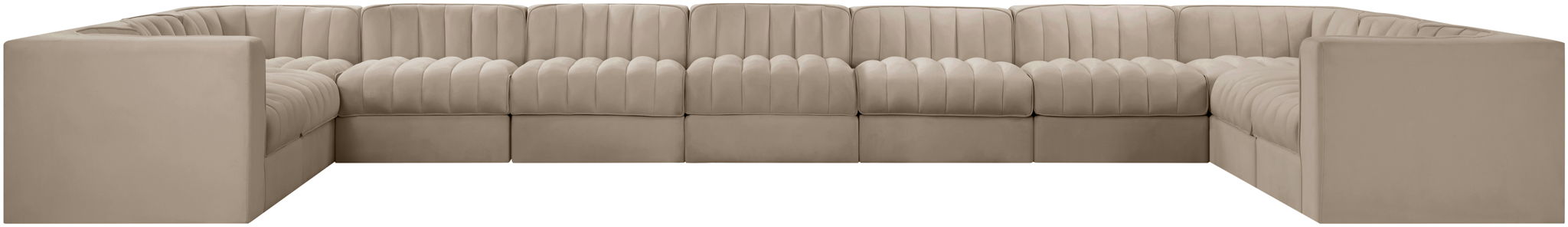 Rummi - Velvet Performance Fabric Upholstered 11 Piece Modular Sectional - Urban Living Furniture (Los Angeles, CA)
