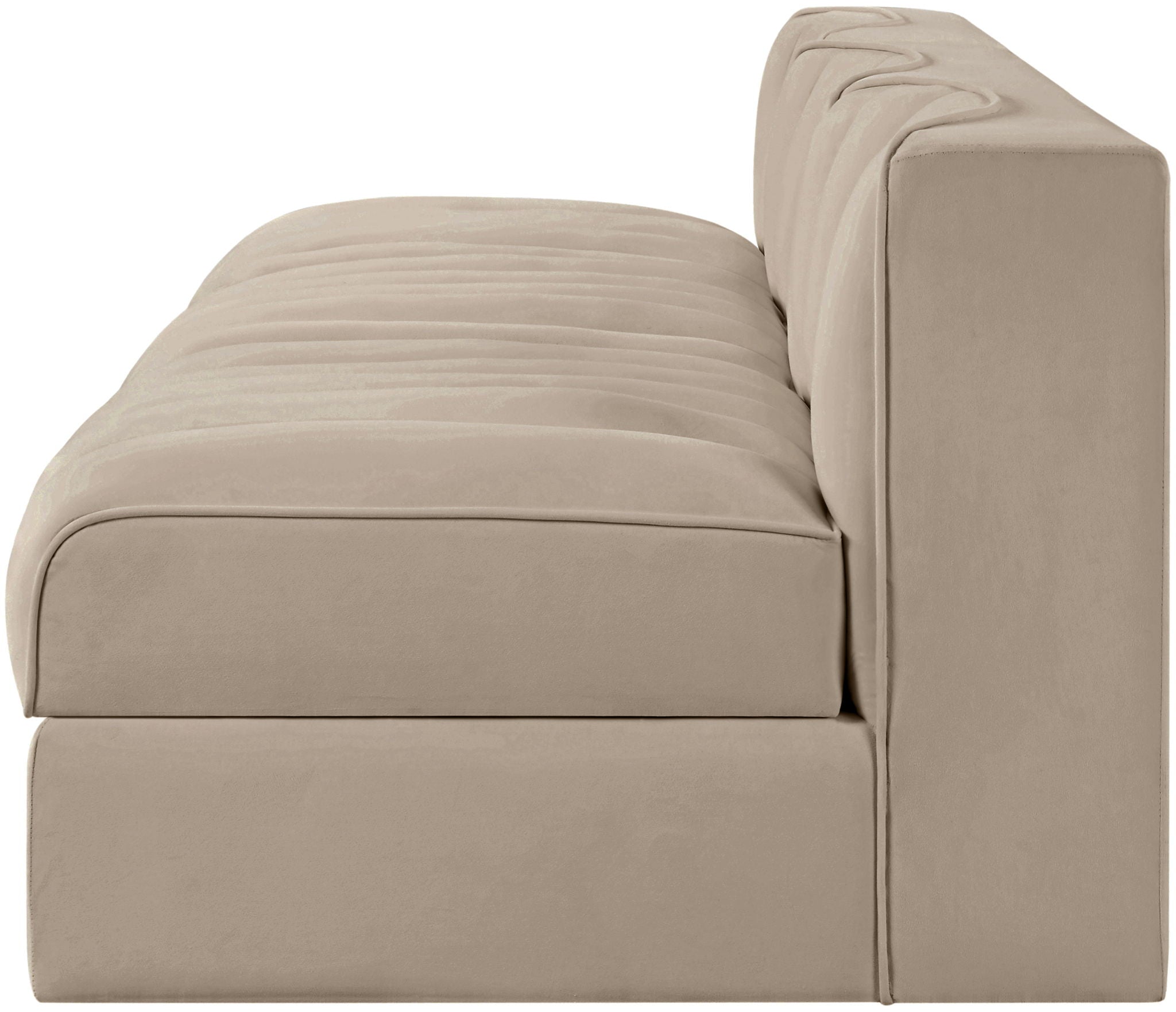 Rummi - Velvet Performance Fabric Upholstered 3 Piece Modular Armless Sofa - Urban Living Furniture (Los Angeles, CA)