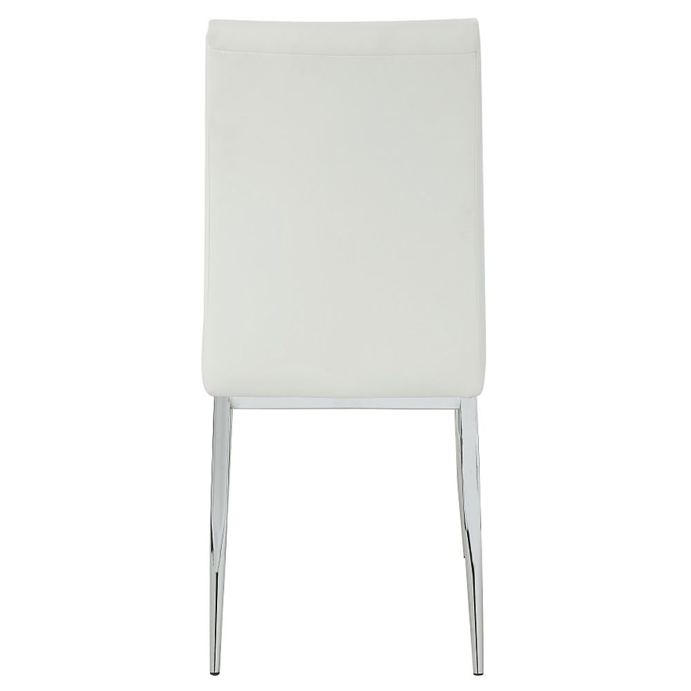 Kamaile - Side Chair (Set of 2) - Beige Synthetic Leather & Chrome - Urban Living Furniture (Los Angeles, CA)