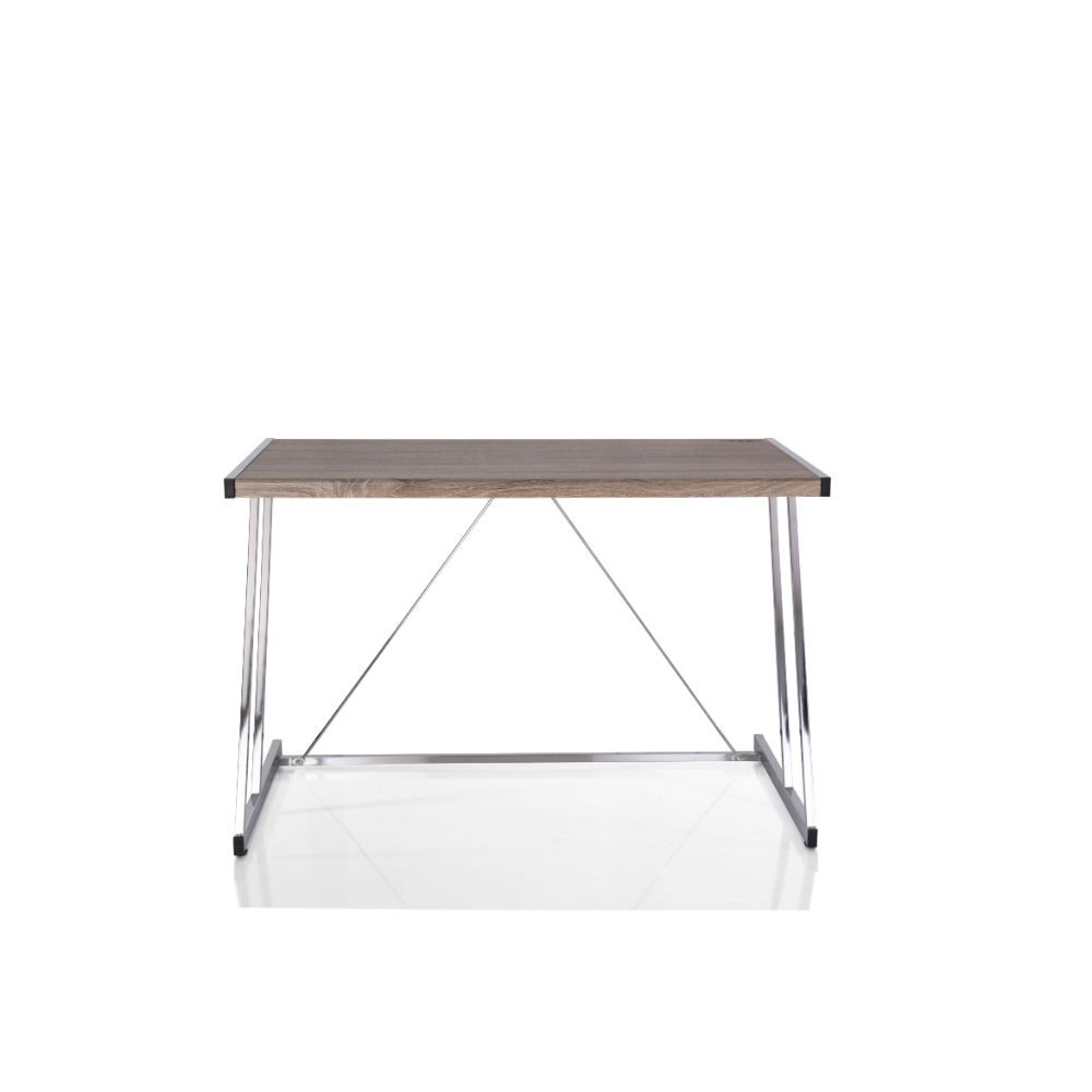 Finis - Desk - Weathered Oak & Chrome - Urban Living Furniture (Los Angeles, CA)