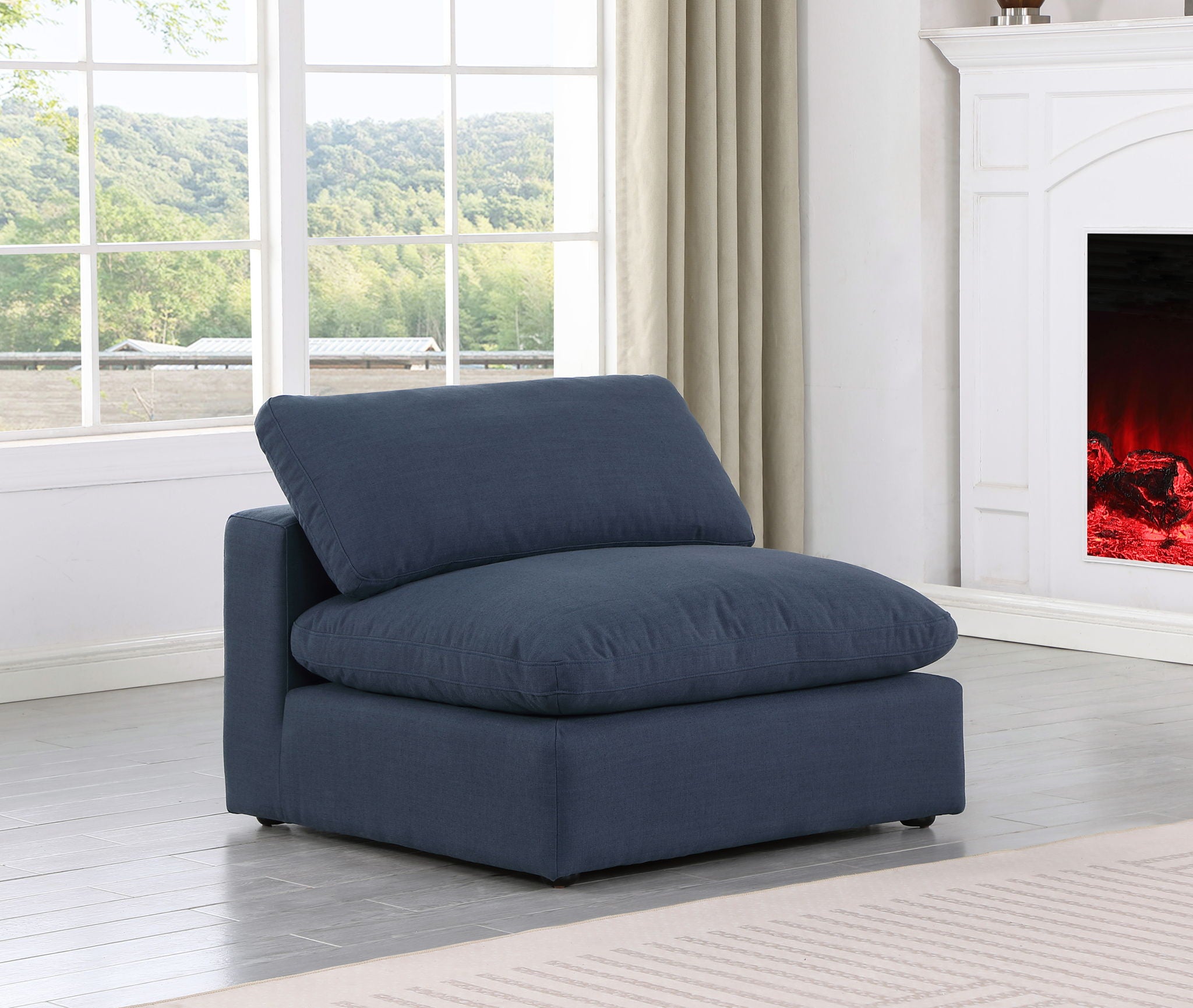 Comfy - Linen Armless Chair - Urban Living Furniture (Los Angeles, CA)