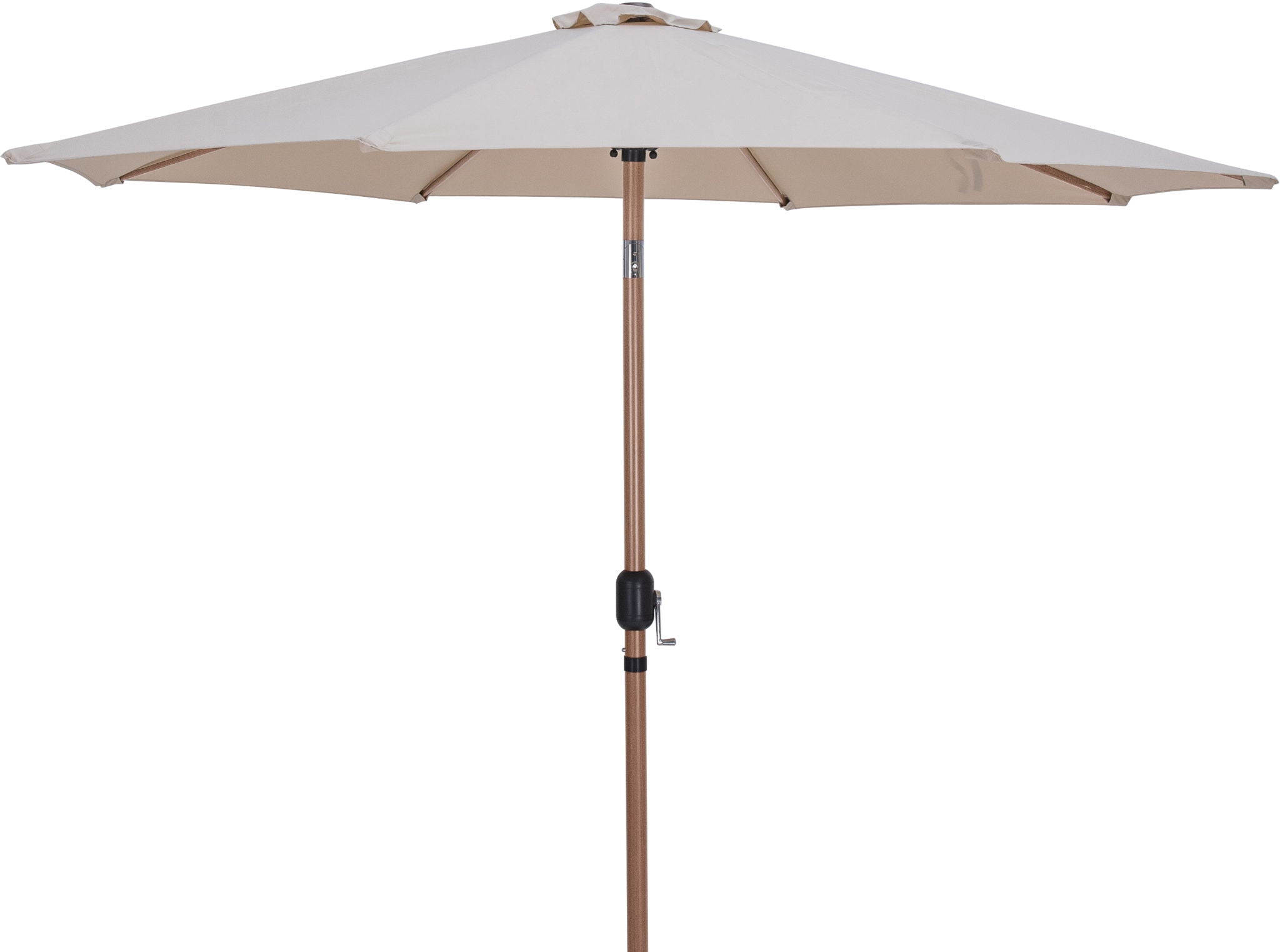 Fiji - Aluminum Patio Umbrella With Round Black And Teak Base - Urban Living Furniture (Los Angeles, CA)