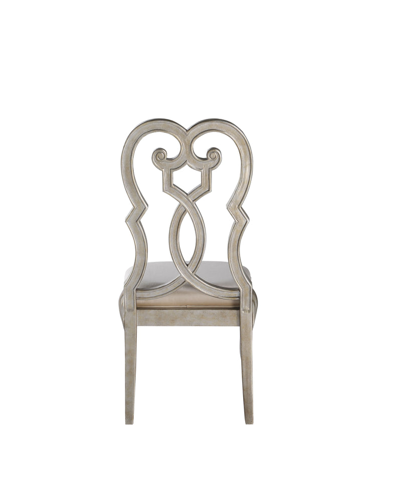 Esteban - Side Chair (Set of 2) - Antique Champagne - Urban Living Furniture (Los Angeles, CA)