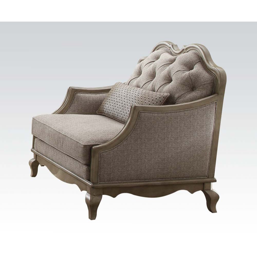 Chelmsford - Chair - Beige Fabric & Antique Taupe - Urban Living Furniture (Los Angeles, CA)