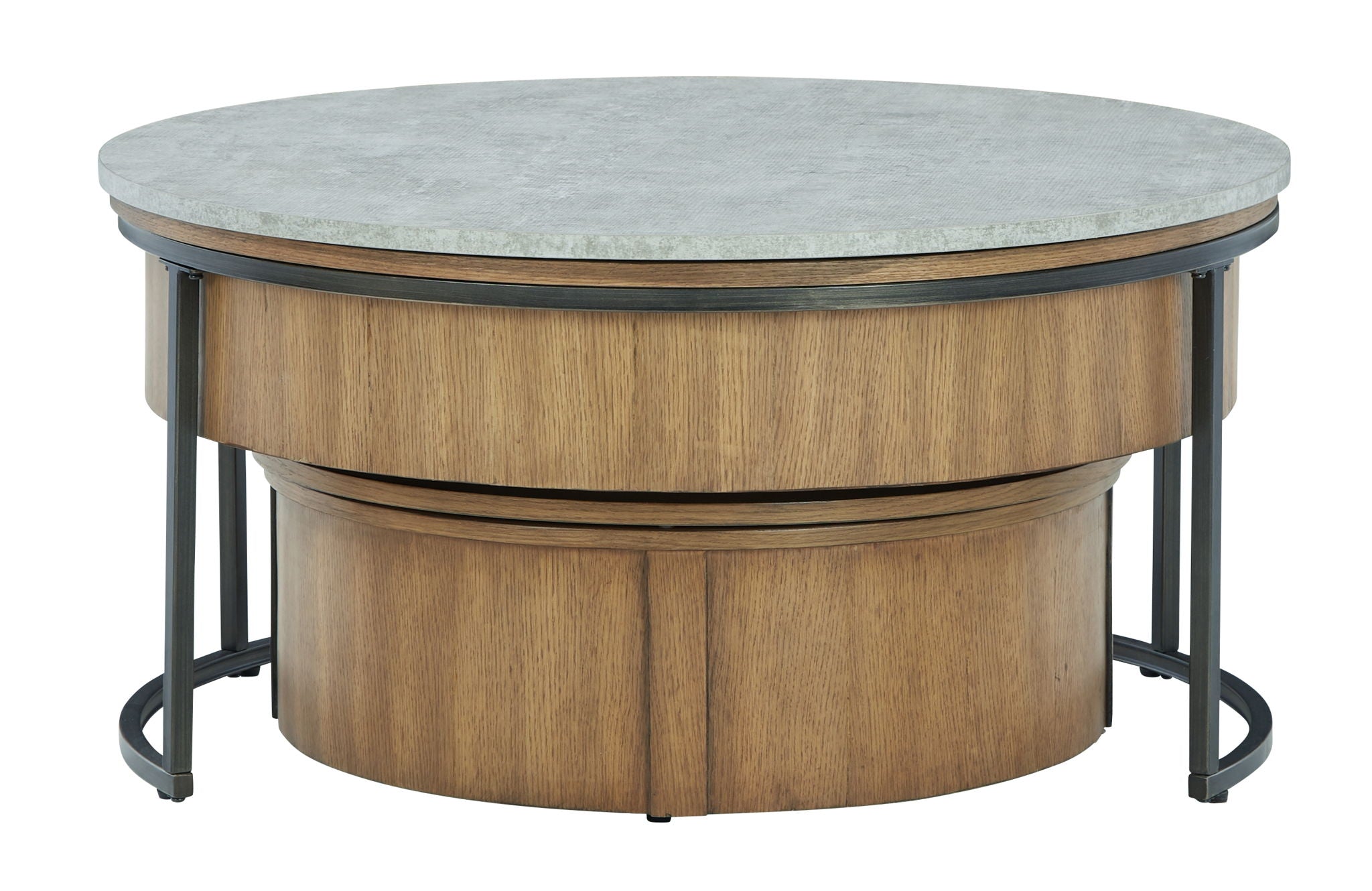 Fridley - Gray / Brown / Black - Nesting Cocktail Tables (Set of 2) - Urban Living Furniture (Los Angeles, CA)