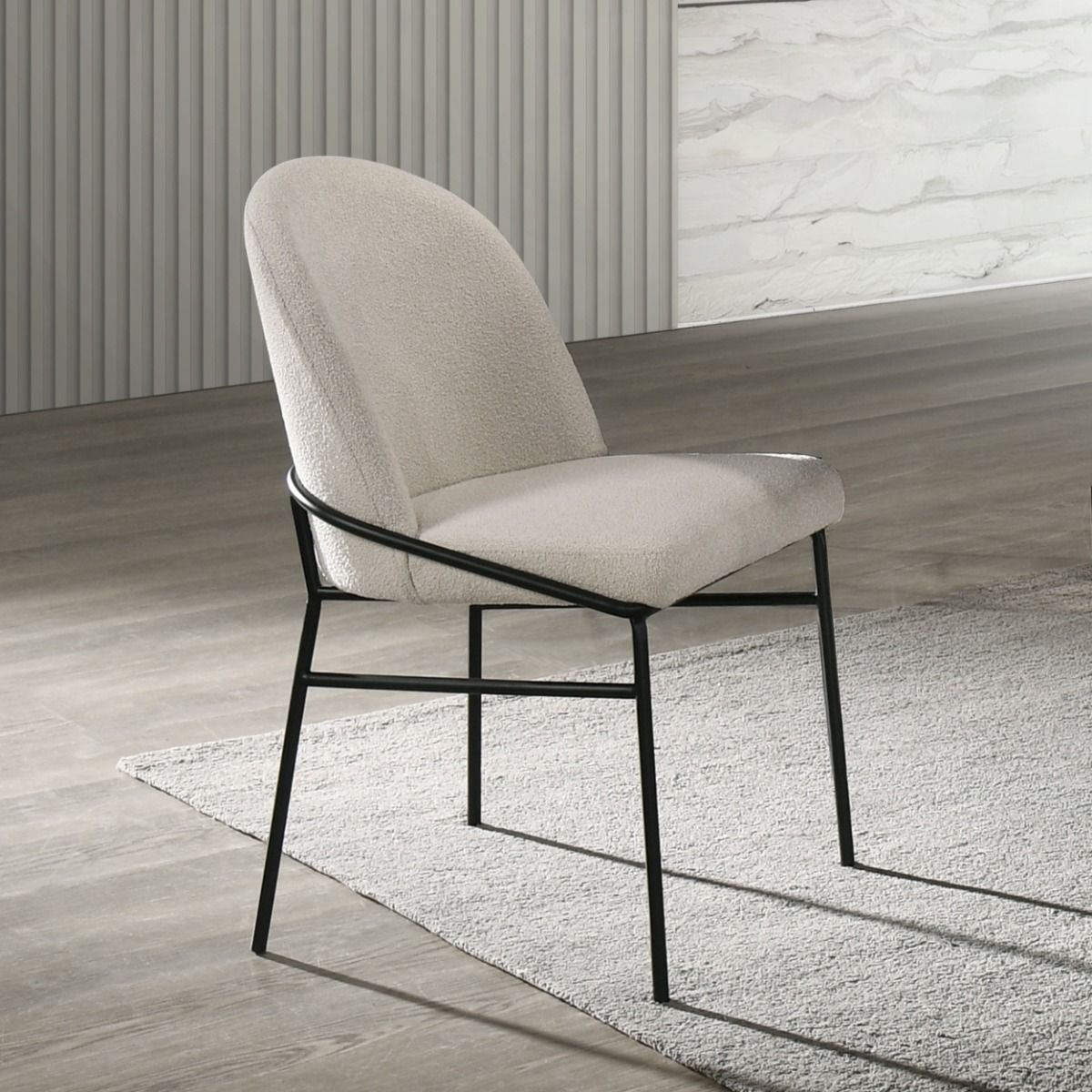 Lark - Side Chair (Set of 2) - White / Black - Urban Living Furniture (Los Angeles, CA)