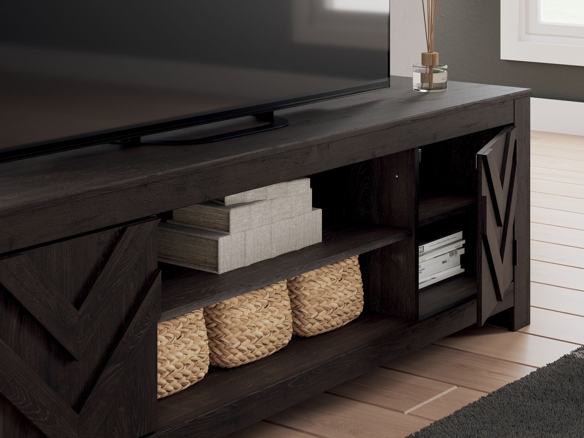 Cayboni - LG TV Stand With Fireplace Option - Urban Living Furniture (Los Angeles, CA)