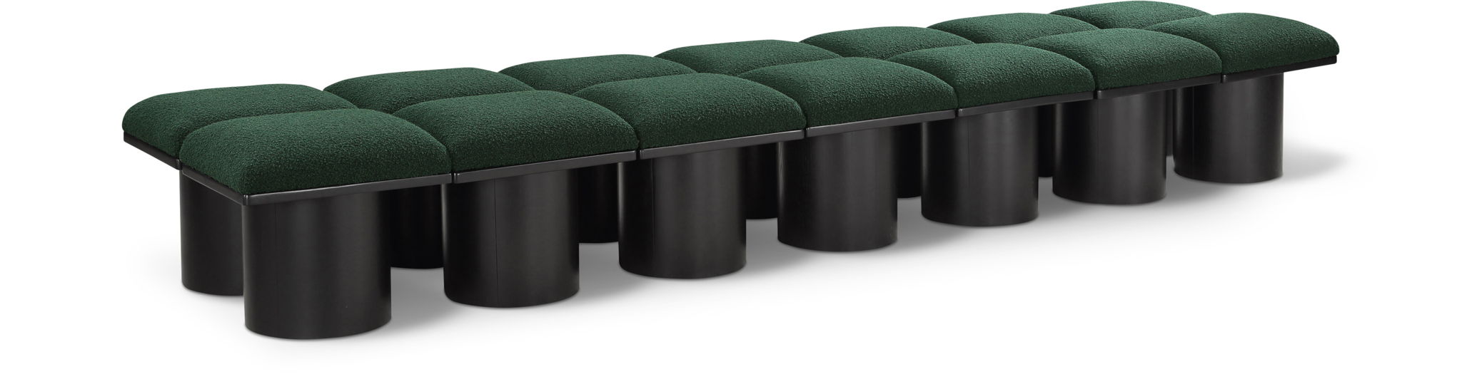 Pavilion - 14 Piece Modular Bench With Black Base - Urban Living Furniture (Los Angeles, CA)