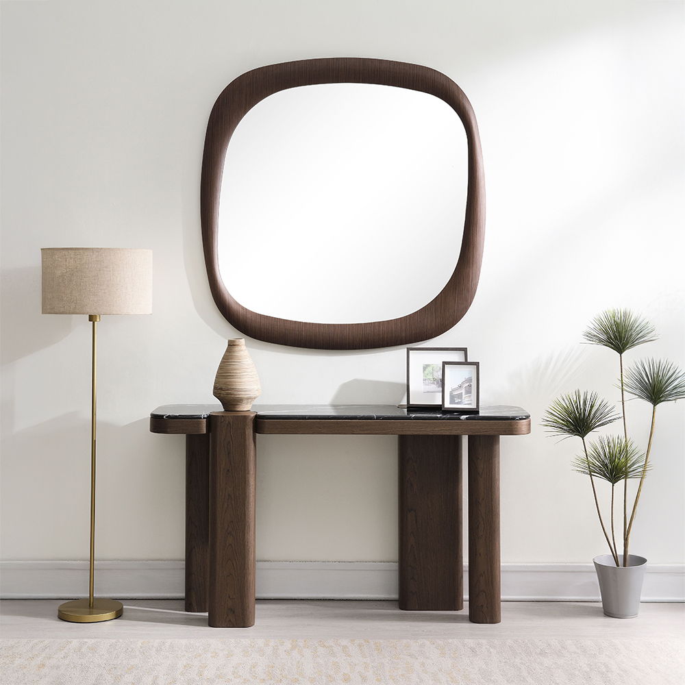 Dana - Accent Mirror - Dark Walnut - Urban Living Furniture (Los Angeles, CA)