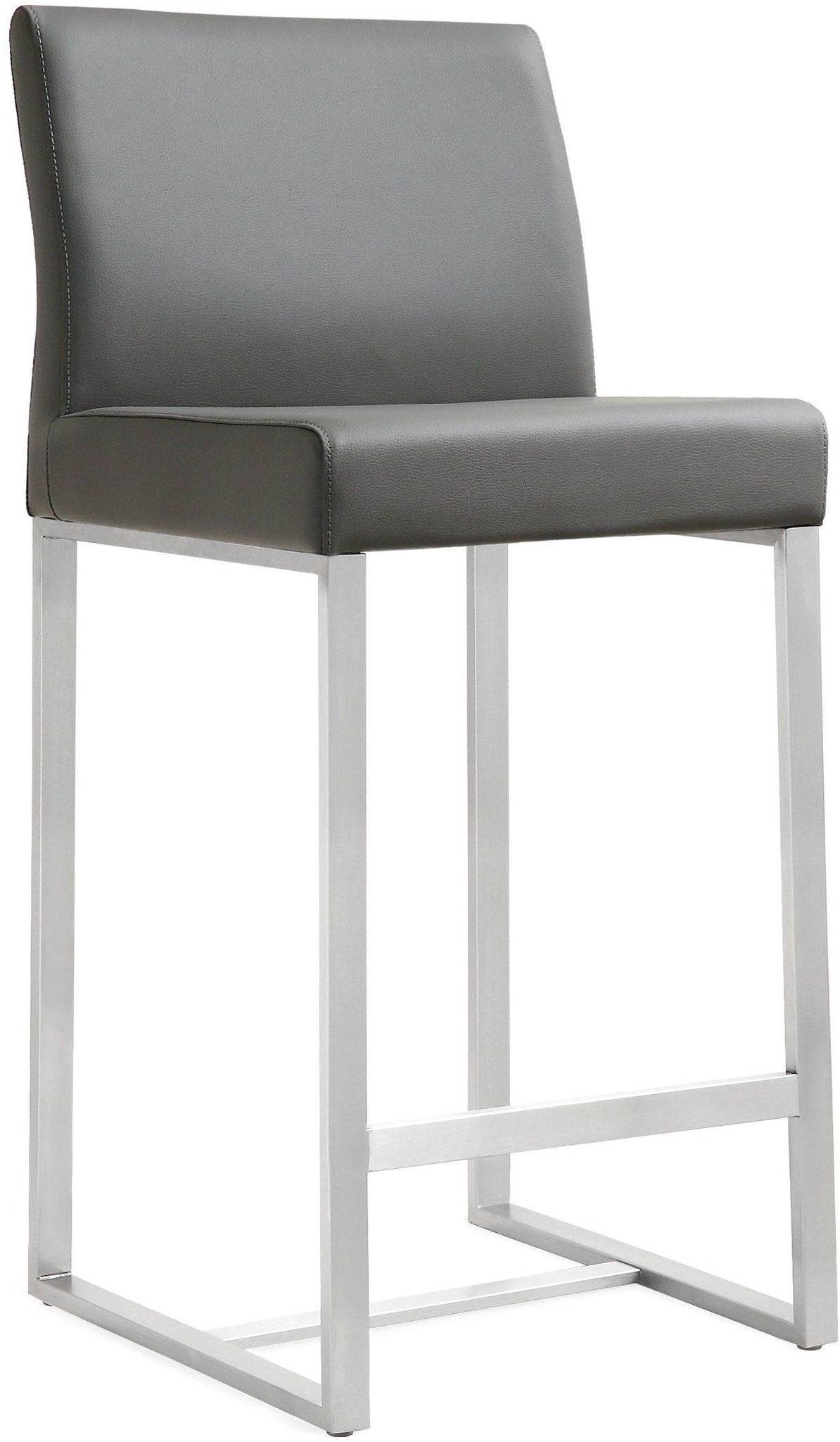 Denmark - Stainless Steel Counter Stool (Set of 2) - Urban Living Furniture (Los Angeles, CA)