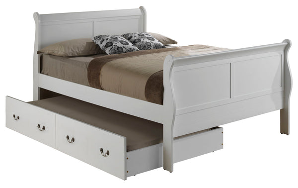 Full Trundle Bed Charming - Classic White