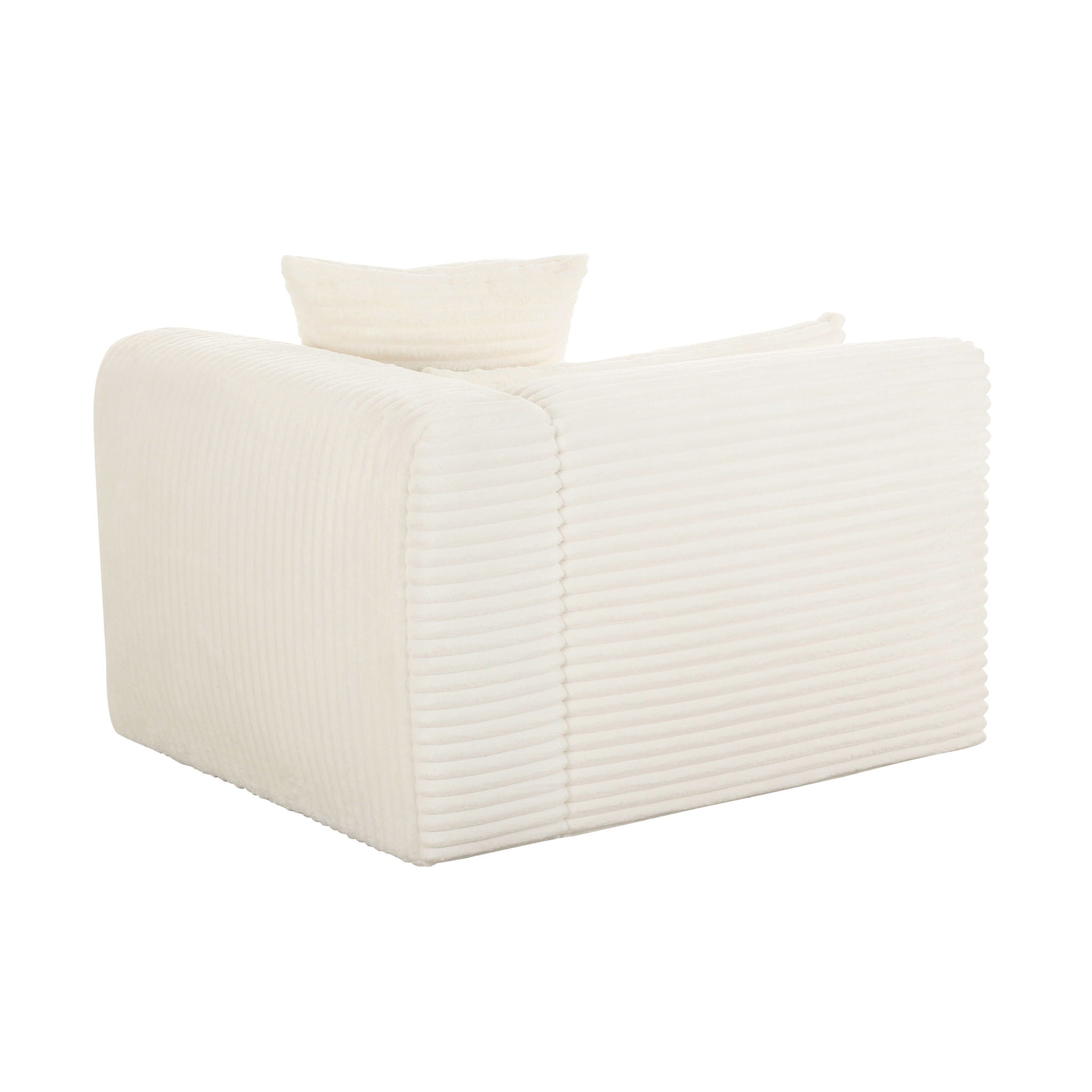 Tarra - Fluffy Oversized Corduroy Modular Corner Chair - Urban Living Furniture (Los Angeles, CA)