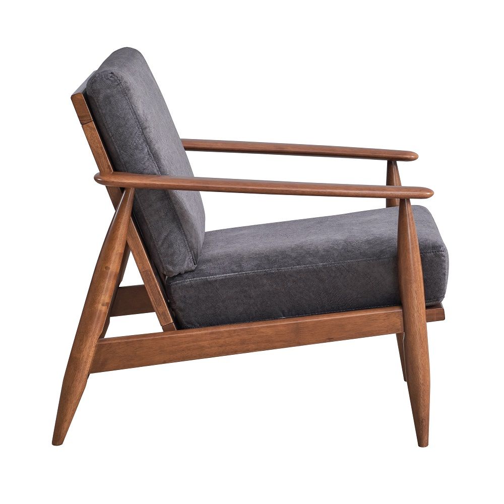 Alisa - Accent Chair - Charcoal & Brown - Urban Living Furniture (Los Angeles, CA)