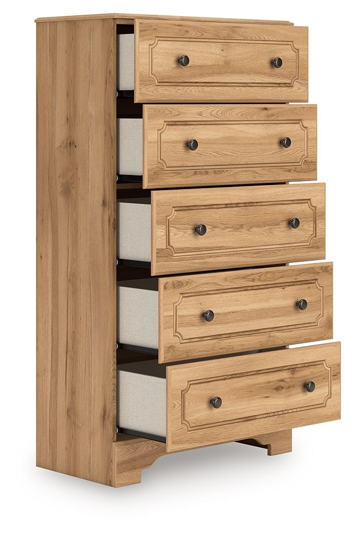 Aleaport - Warm Brown - Five Drawer Chest - Urban Living Furniture (Los Angeles, CA)