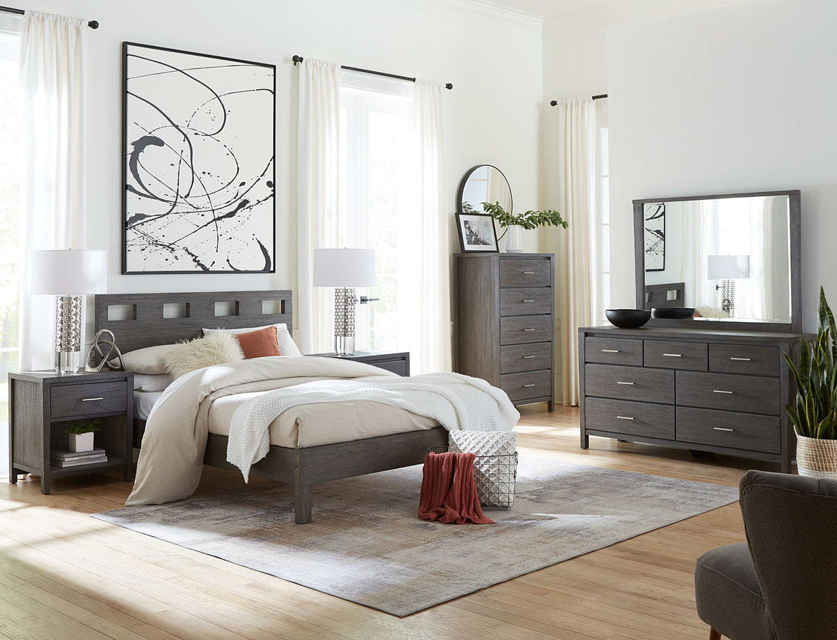 Nevis Riva - Seven Drawer Dresser - Sharkskin (2024)