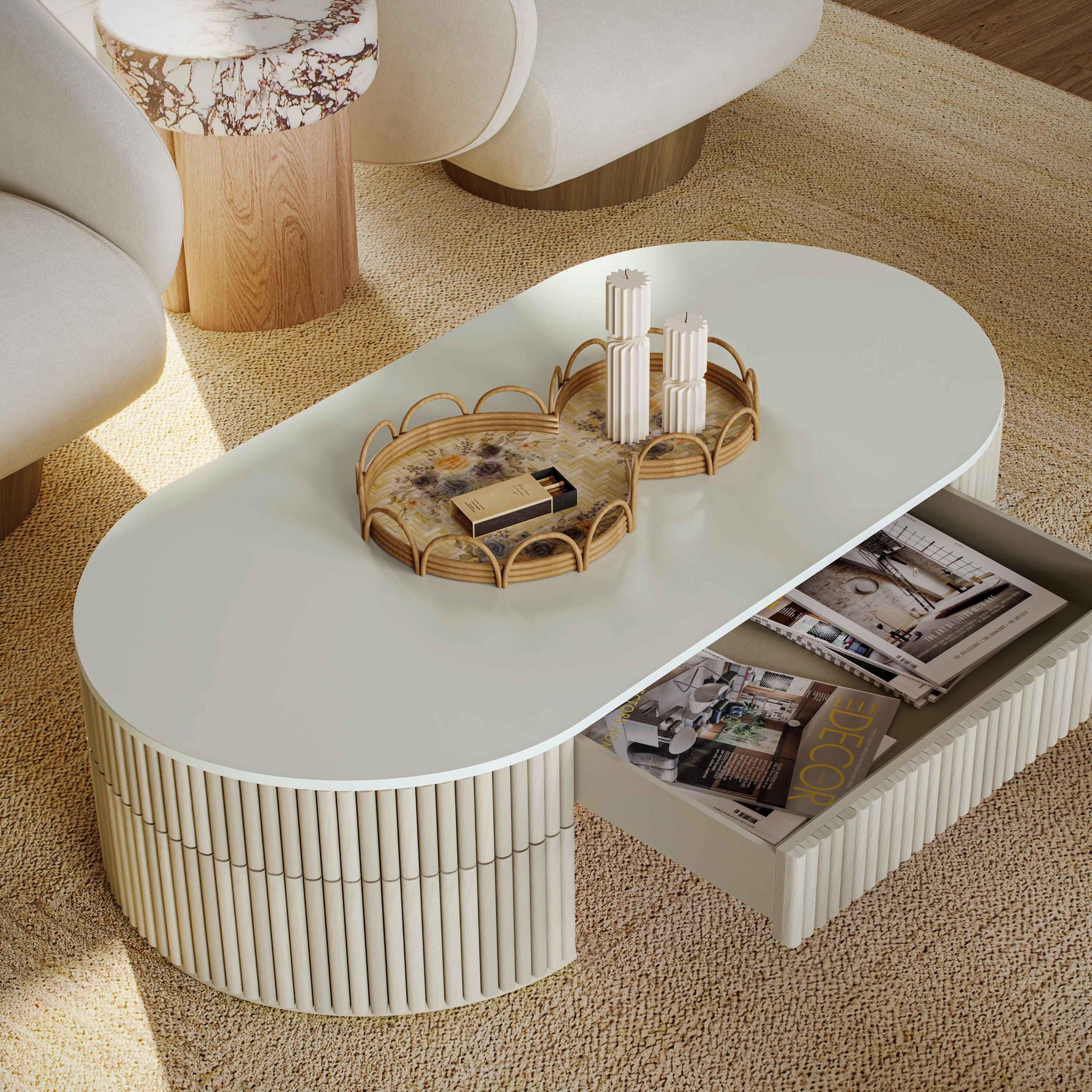Corey - Figure Eight Bamboo Tray - Multi - Urban Living Furniture (Los Angeles, CA)