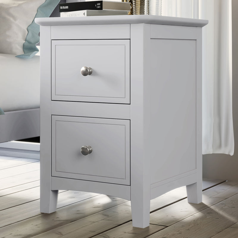 Modern Nightstand, Bed Side Table With 2 Drawers For Bedroom