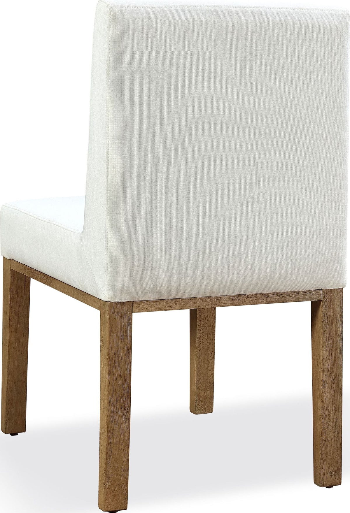 One - Modern Coastal Upholstered Dining Side Chair (Set of 2) - White Pearl And Bisque