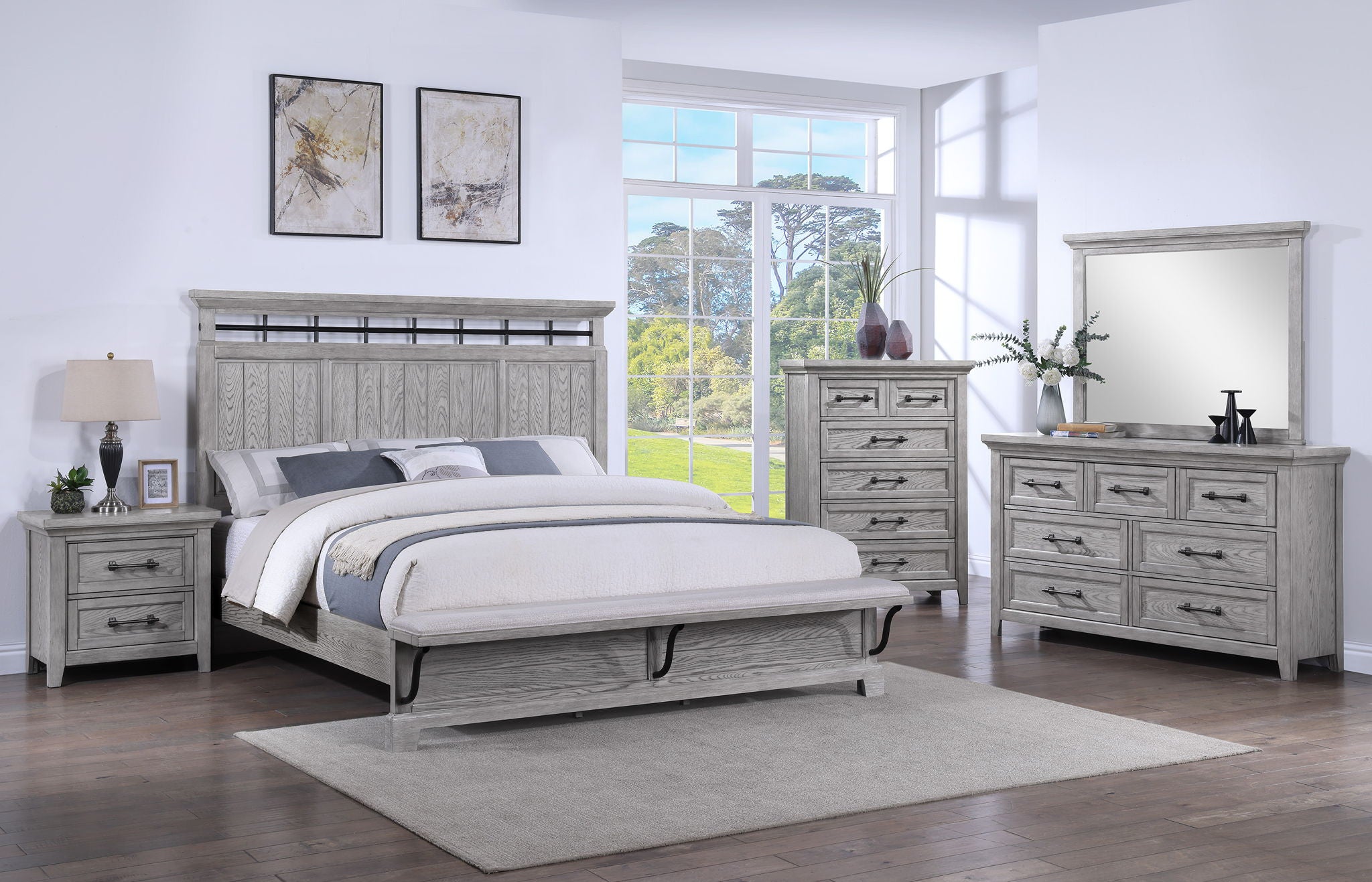 Beckett - Nightstand - Greige - Urban Living Furniture (Los Angeles, CA)
