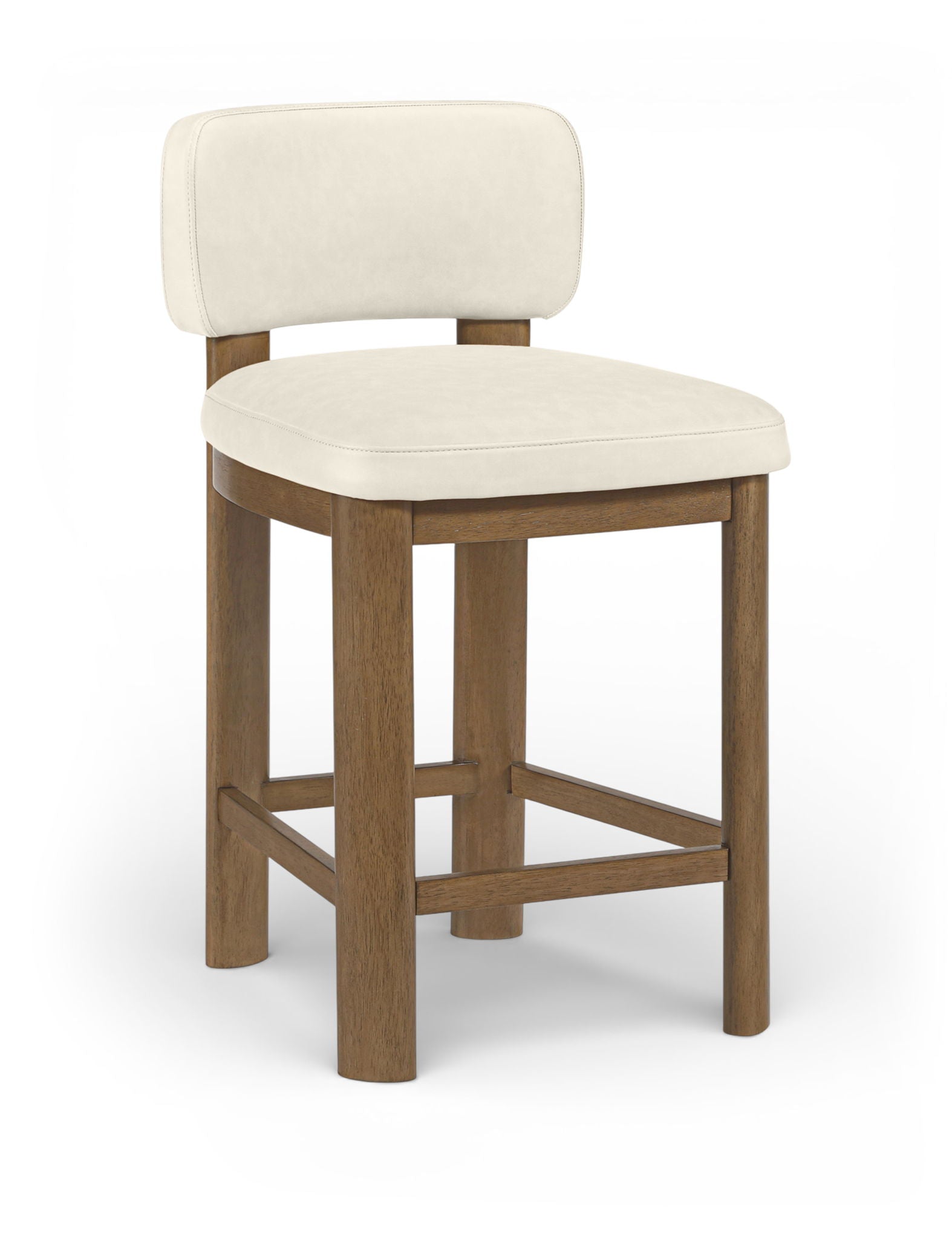 Paloma - Faux Leather Upholstered Counter Stool (Set of 2) - Brown Frame - Urban Living Furniture (Los Angeles, CA)