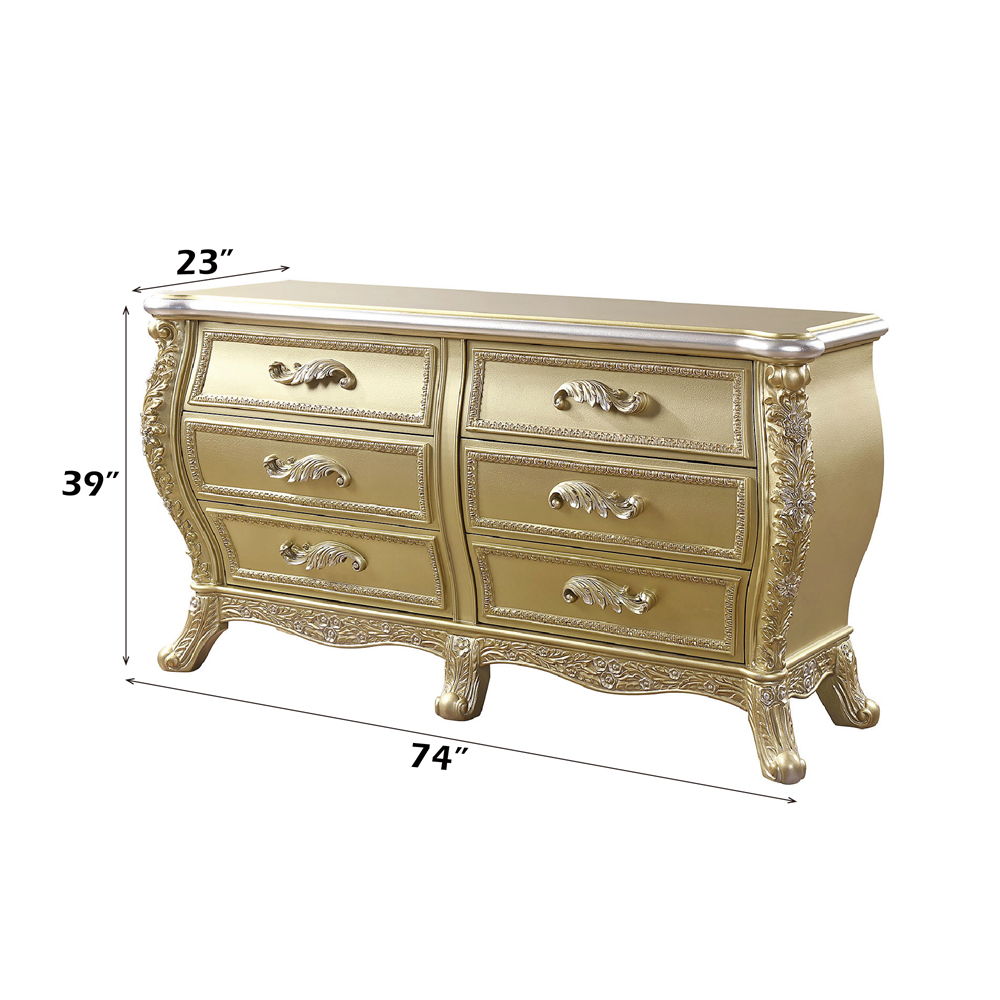 Cabriole - Server - Gold - Urban Living Furniture (Los Angeles, CA)
