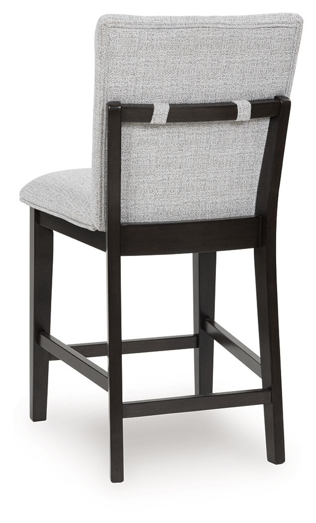 Neymorton - Dark Grayish Brown - Upholstered Barstool (Set of 2) - Urban Living Furniture (Los Angeles, CA)