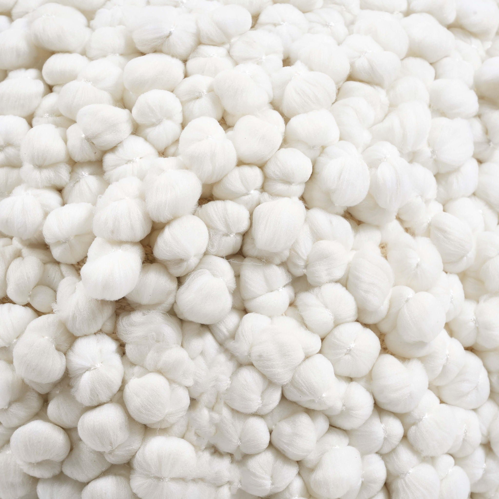 Cathy - Woven Pouf - Cream - Urban Living Furniture (Los Angeles, CA)
