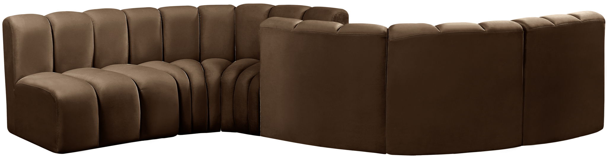 Arc - Velvet 6 Piece Modular Sofa - Urban Living Furniture (Los Angeles, CA)