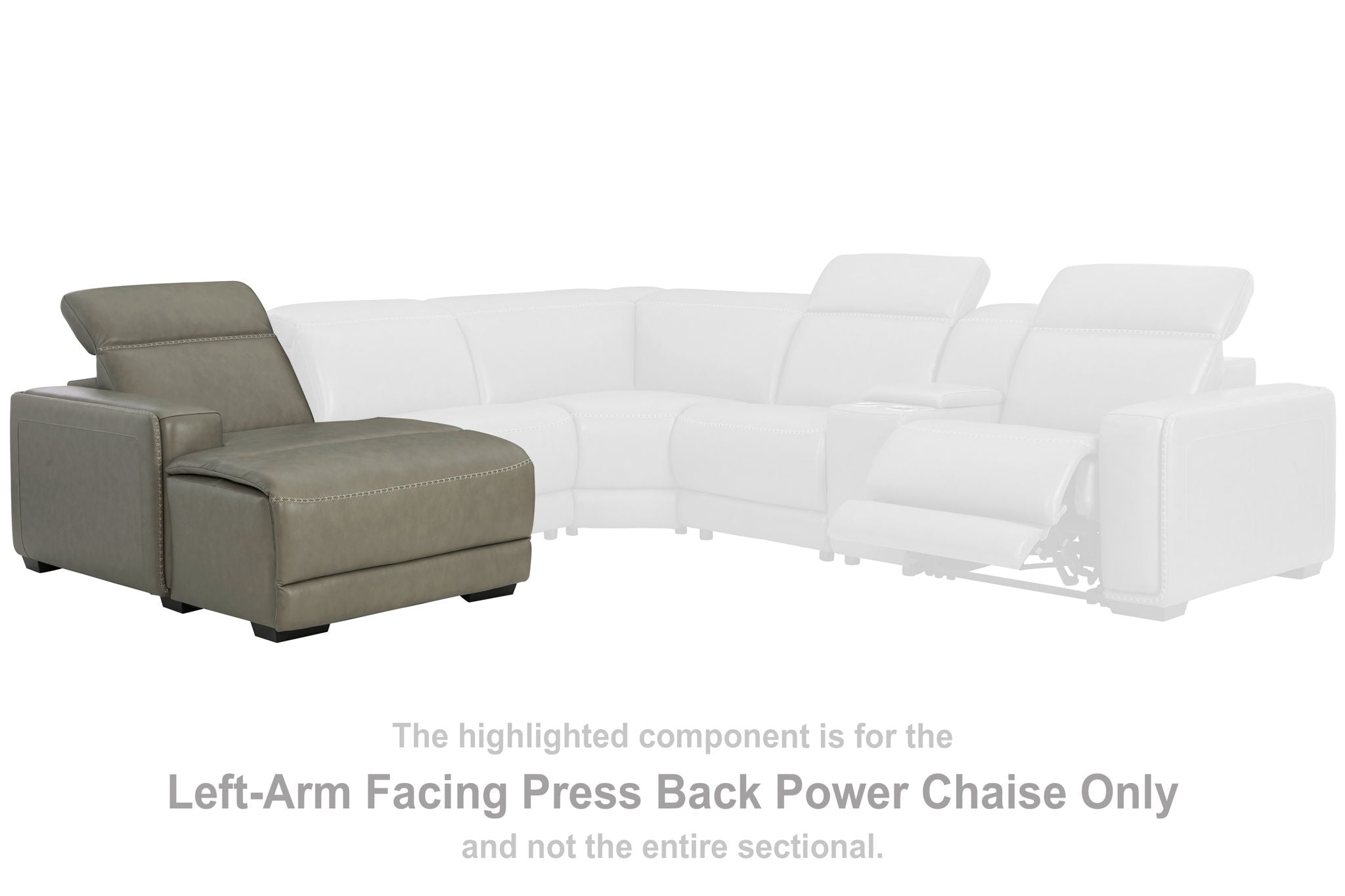 Correze - Gray - LAF PWR Reclining Back Chaise - Urban Living Furniture (Los Angeles, CA)