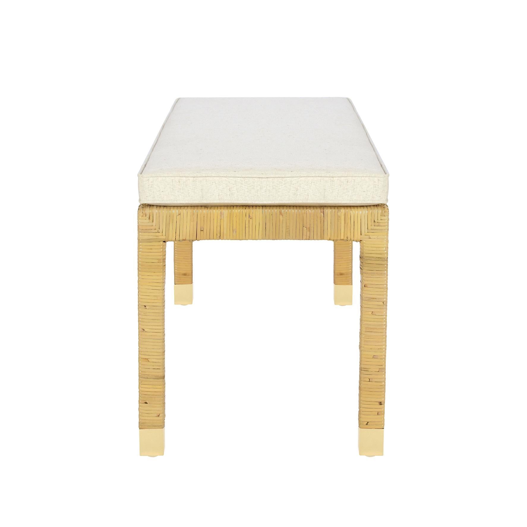 Amara - Woven Rattan Bench - Urban Living Furniture (Los Angeles, CA)