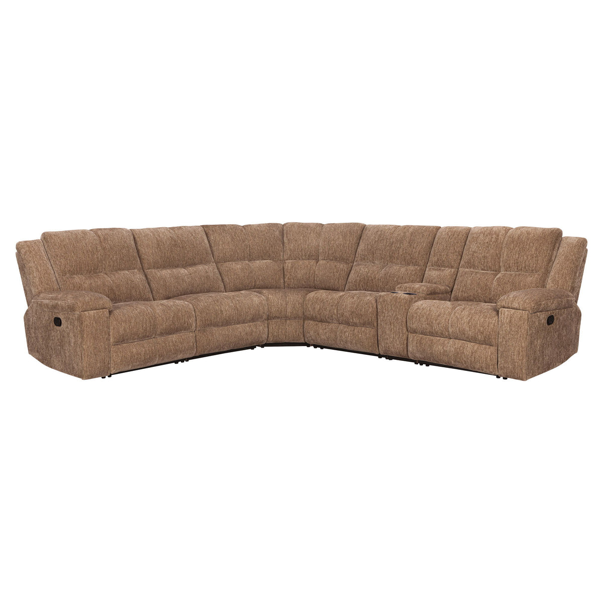 Bronco - Manual - Manual Left Arm Facing Recliner - Plush Tobacco