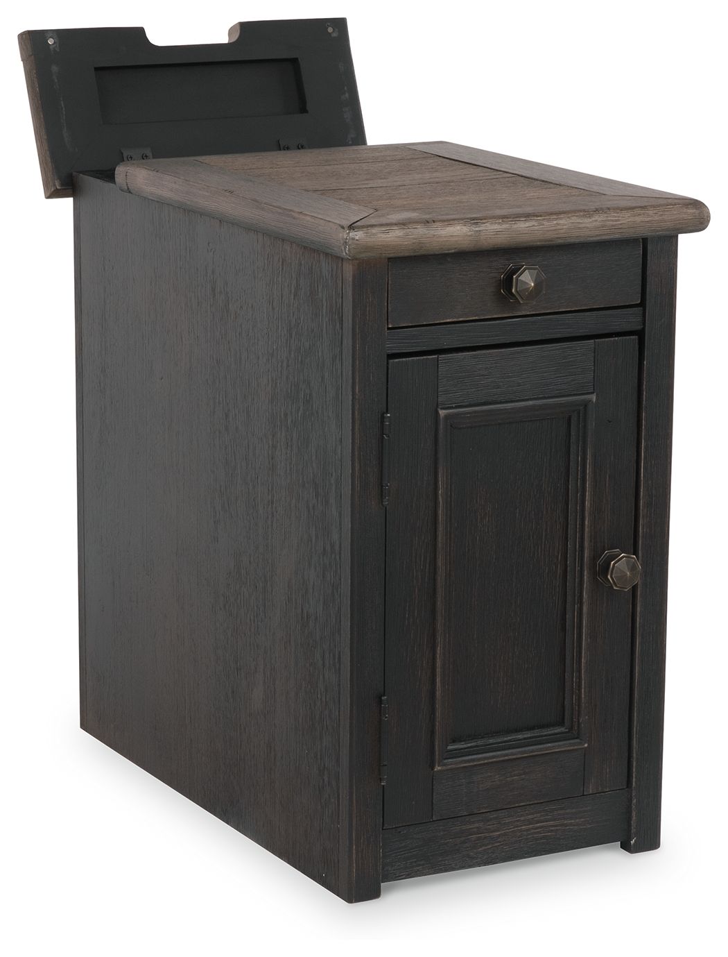 Tyler Creek - Grayish Brown / Black - Chair Side End Table - Urban Living Furniture (Los Angeles, CA)