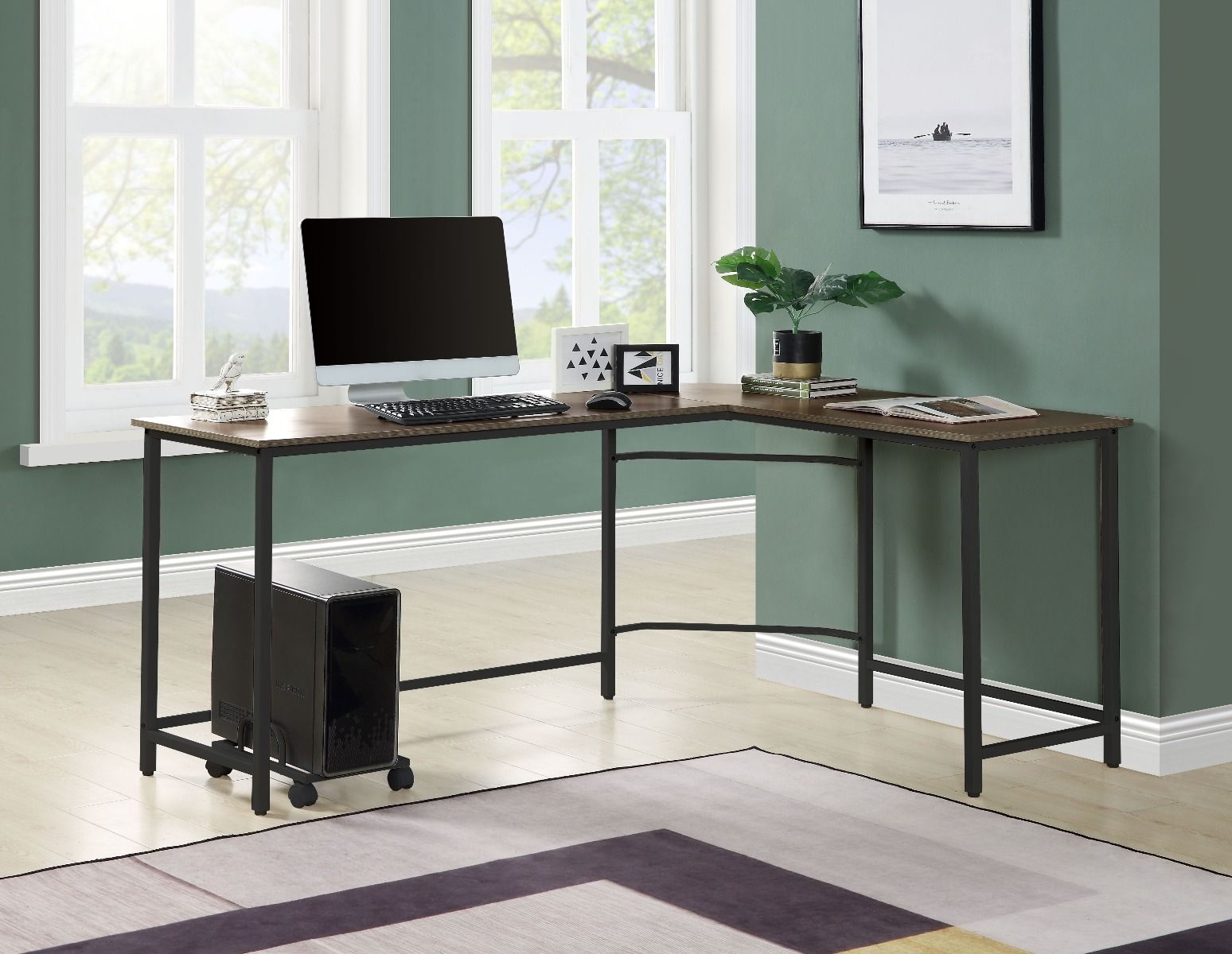 Bambina - Computer Desk - Oak & Black - Urban Living Furniture (Los Angeles, CA)