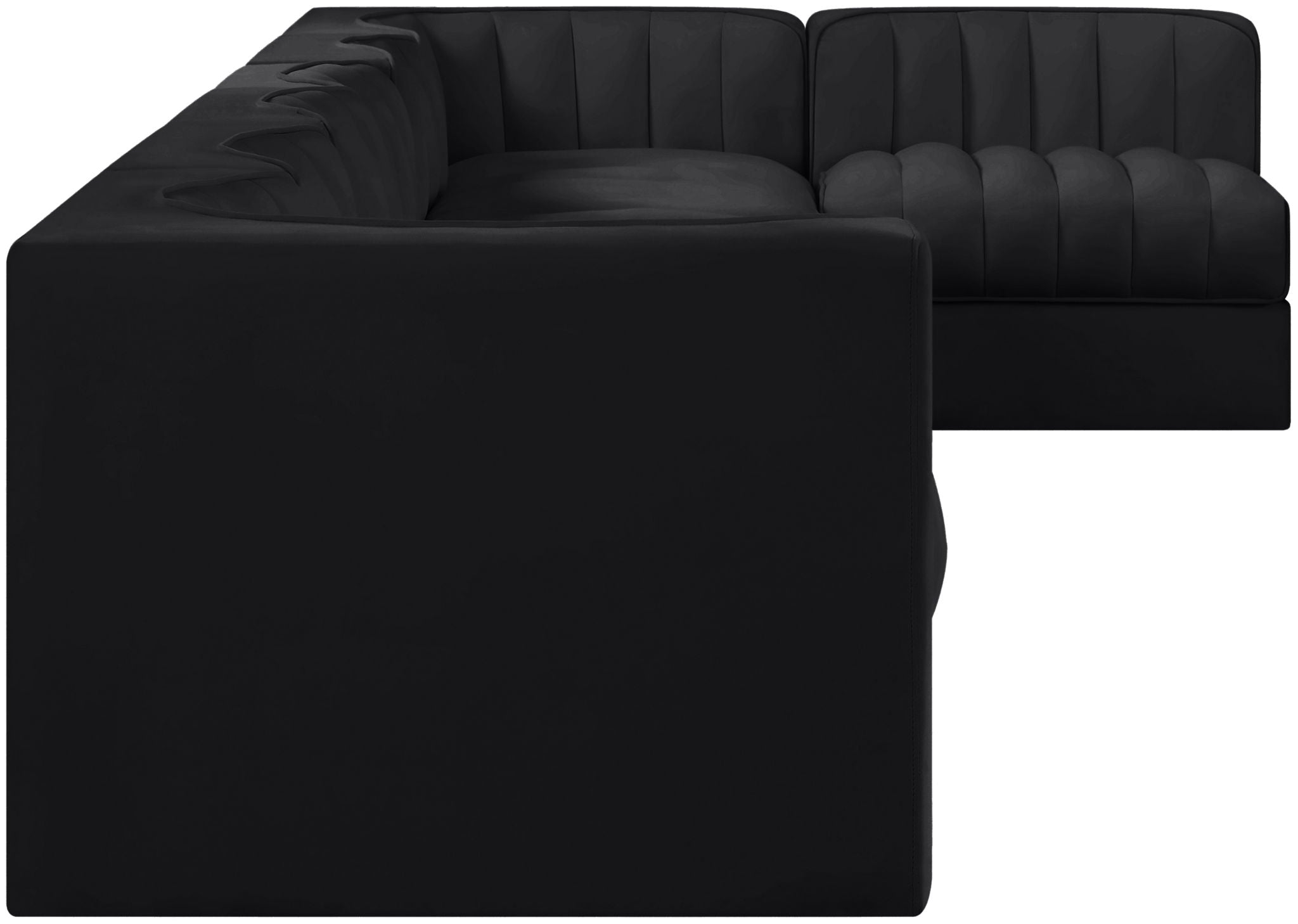 Rummi - Velvet Performance Fabric Upholstered 7 Piece Modular Sectional, L-Shaped (Right) - Urban Living Furniture (Los Angeles, CA)