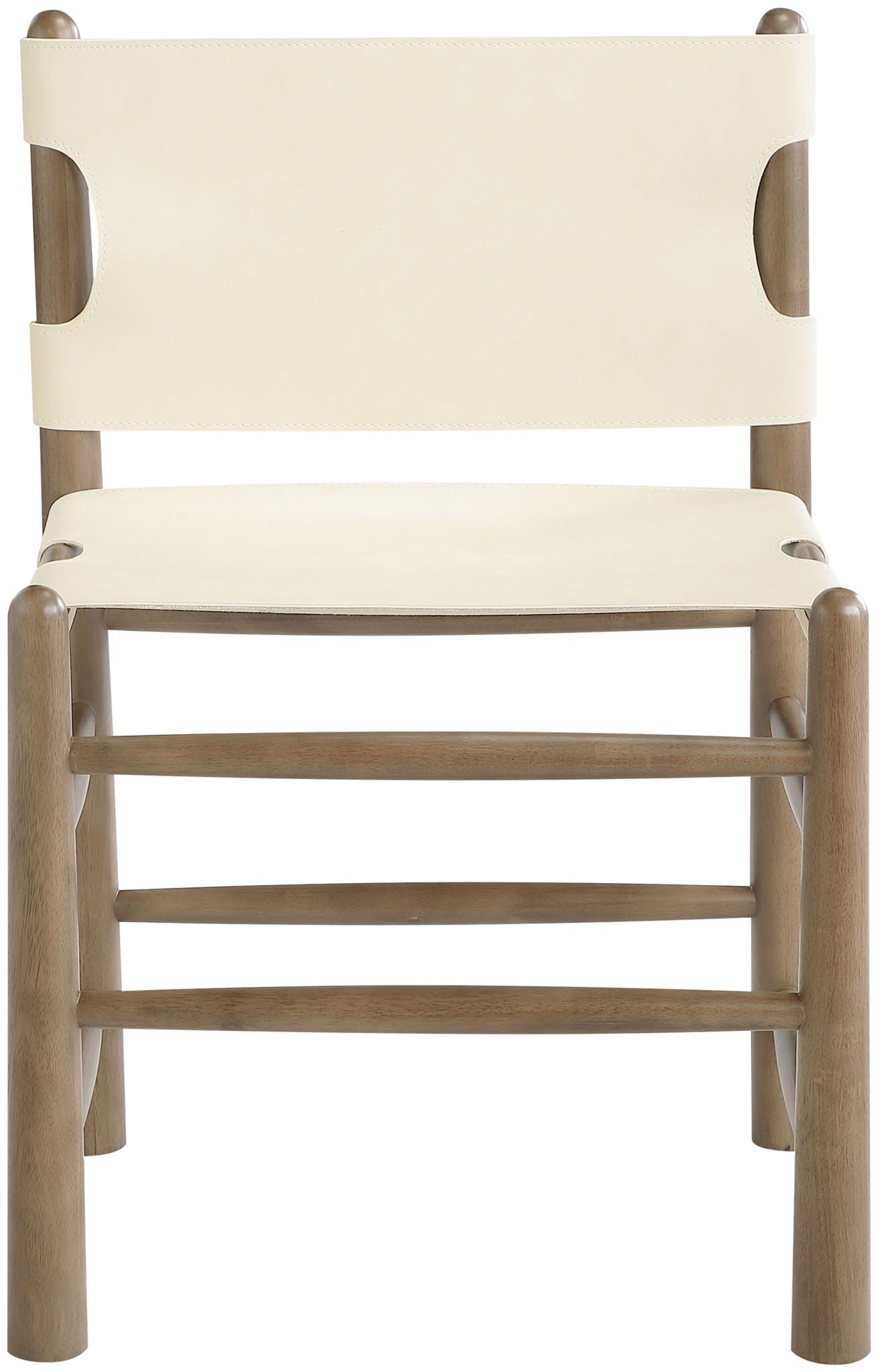 Santos - Vegan Leather Upholstered Dining Chair With Stained Brown Base (Set of 2)