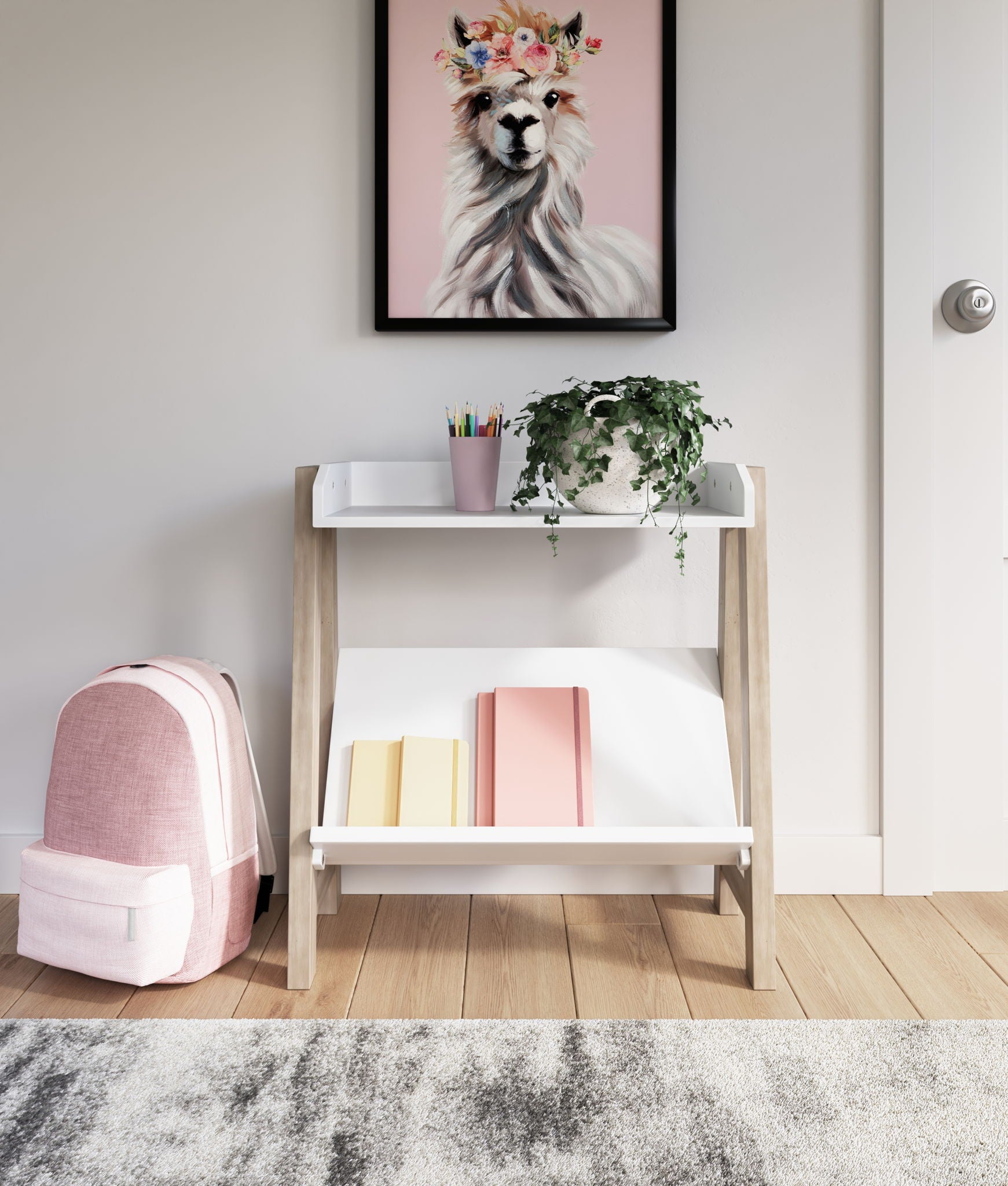 Blariden - White / Tan - Small Bookcase - Urban Living Furniture (Los Angeles, CA)