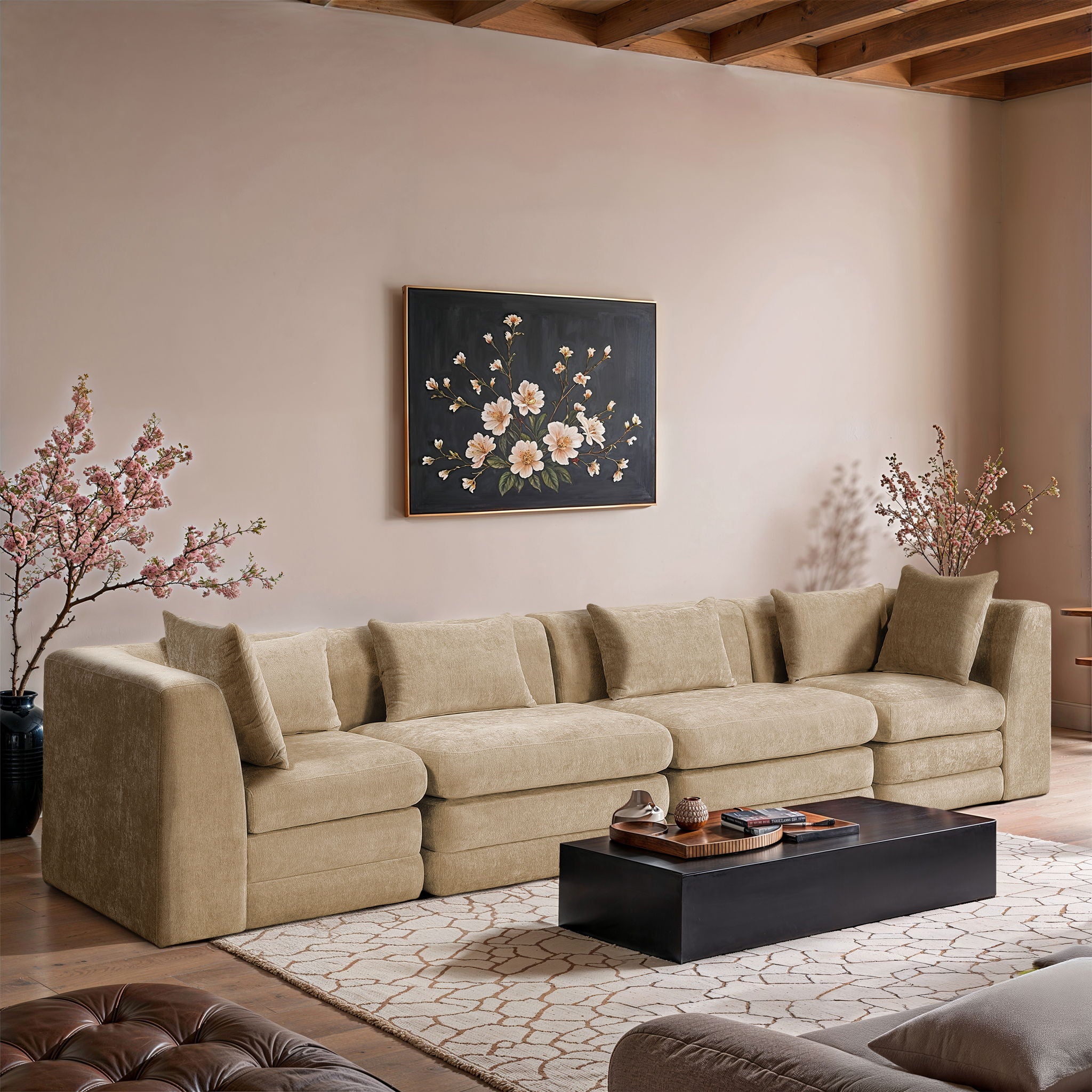Stellar - 4 Piece Upholstered Modular Sectional - Urban Living Furniture (Los Angeles, CA)