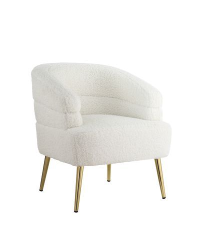 Trezona - Accent Chair - White Teddy Sherpa - Urban Living Furniture (Los Angeles, CA)