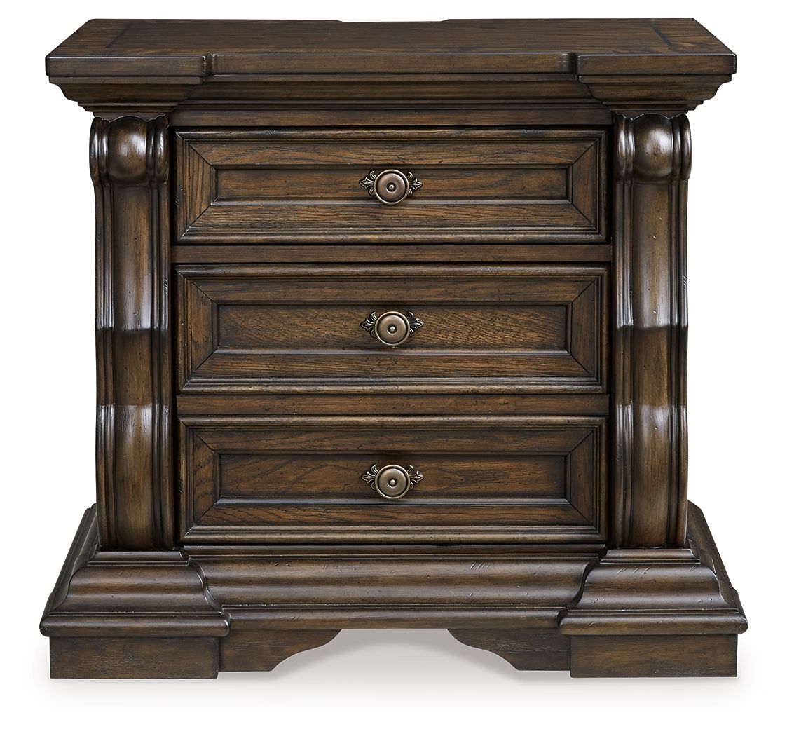 Maylee - Dark Brown - Three Drawer Night Stand - Urban Living Furniture (Los Angeles, CA)