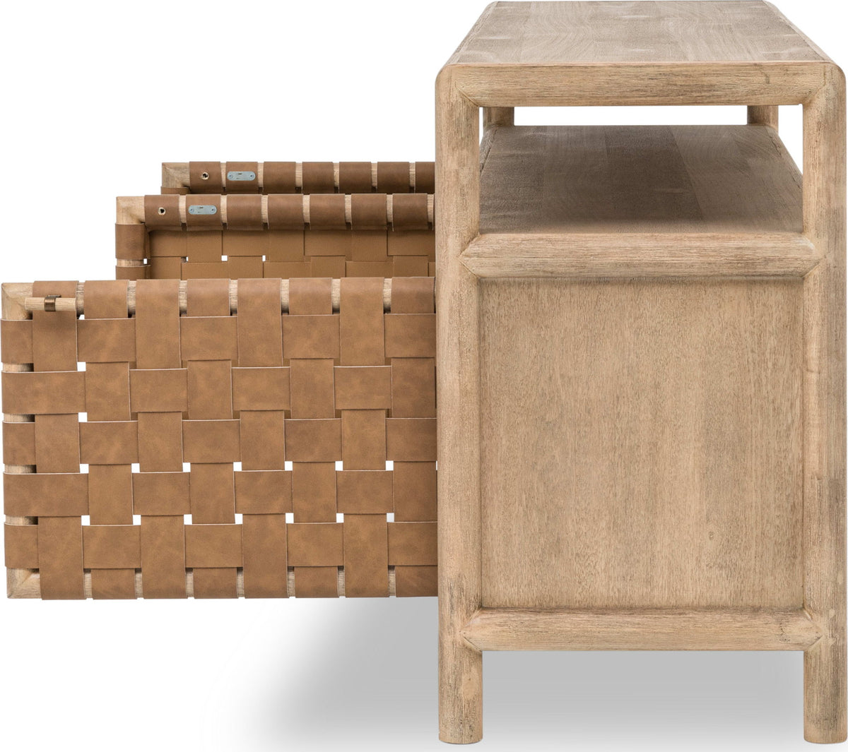 Dorsey - 72" Weaven Entertainment Console - Granola