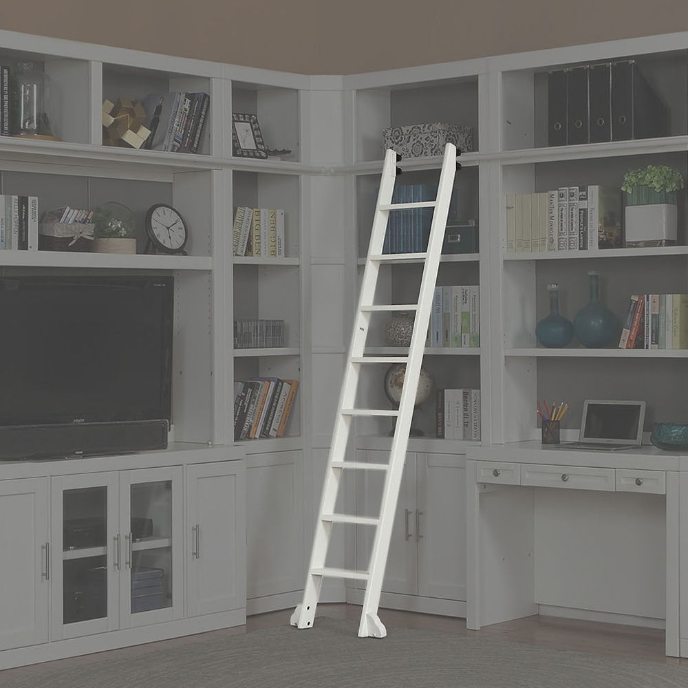 Catalina - Library Ladder (Only to be used With Library Wall) - Cottage White - Urban Living Furniture (Los Angeles, CA)