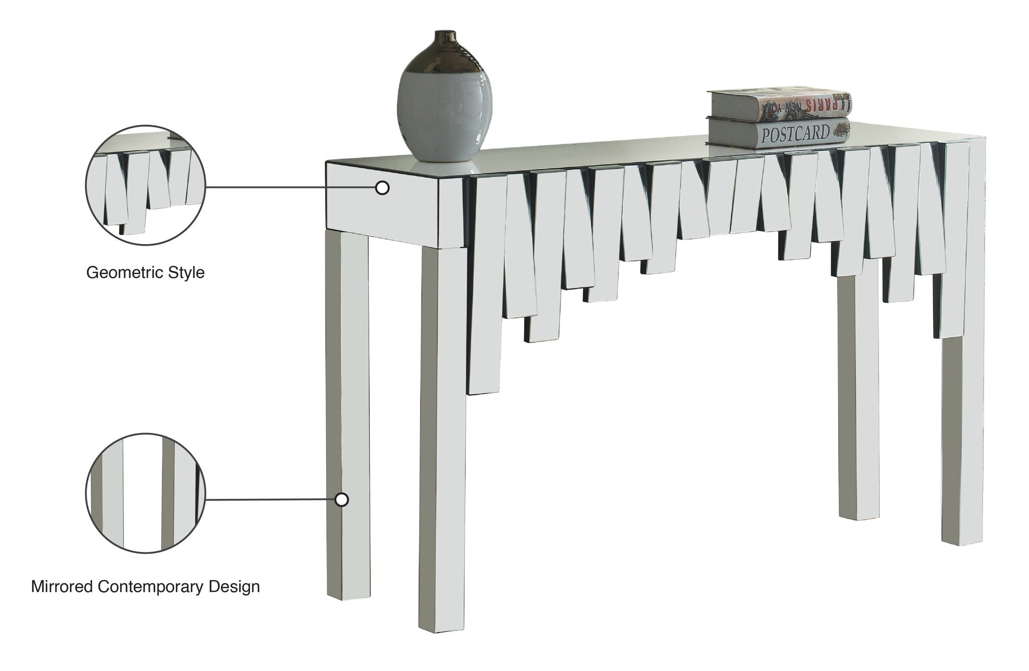 Kylie - Console Table - Pearl Silver - Urban Living Furniture (Los Angeles, CA)
