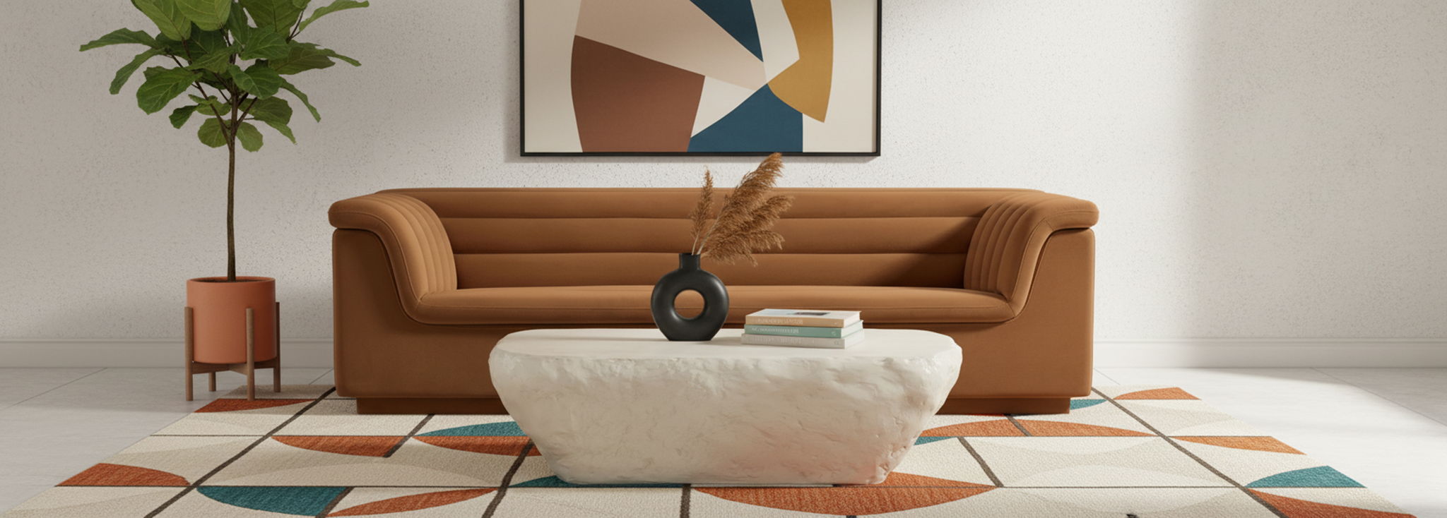 Cascade - Velvet Sofa - Saddle - Urban Living Furniture (Los Angeles, CA)