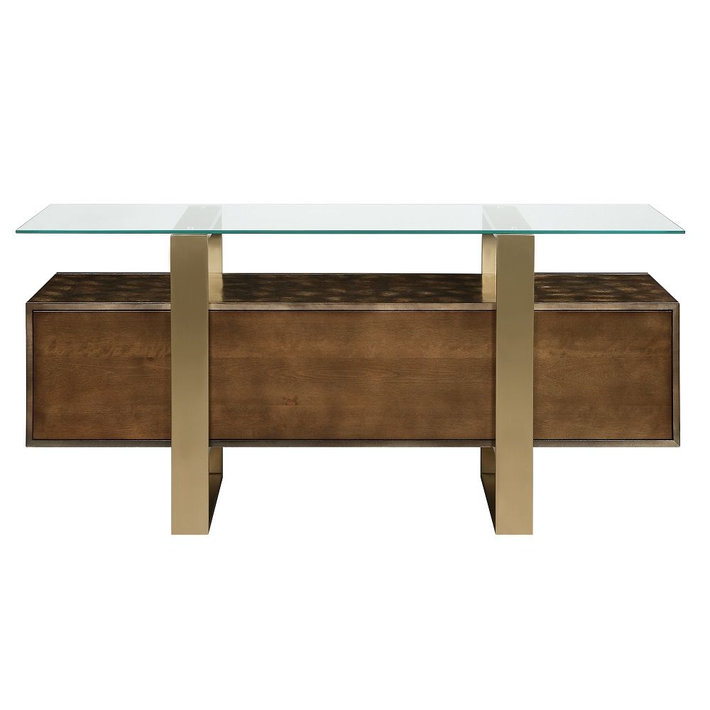 Mabyn - Console Cabinet - Brass & Antique Brown - Urban Living Furniture (Los Angeles, CA)