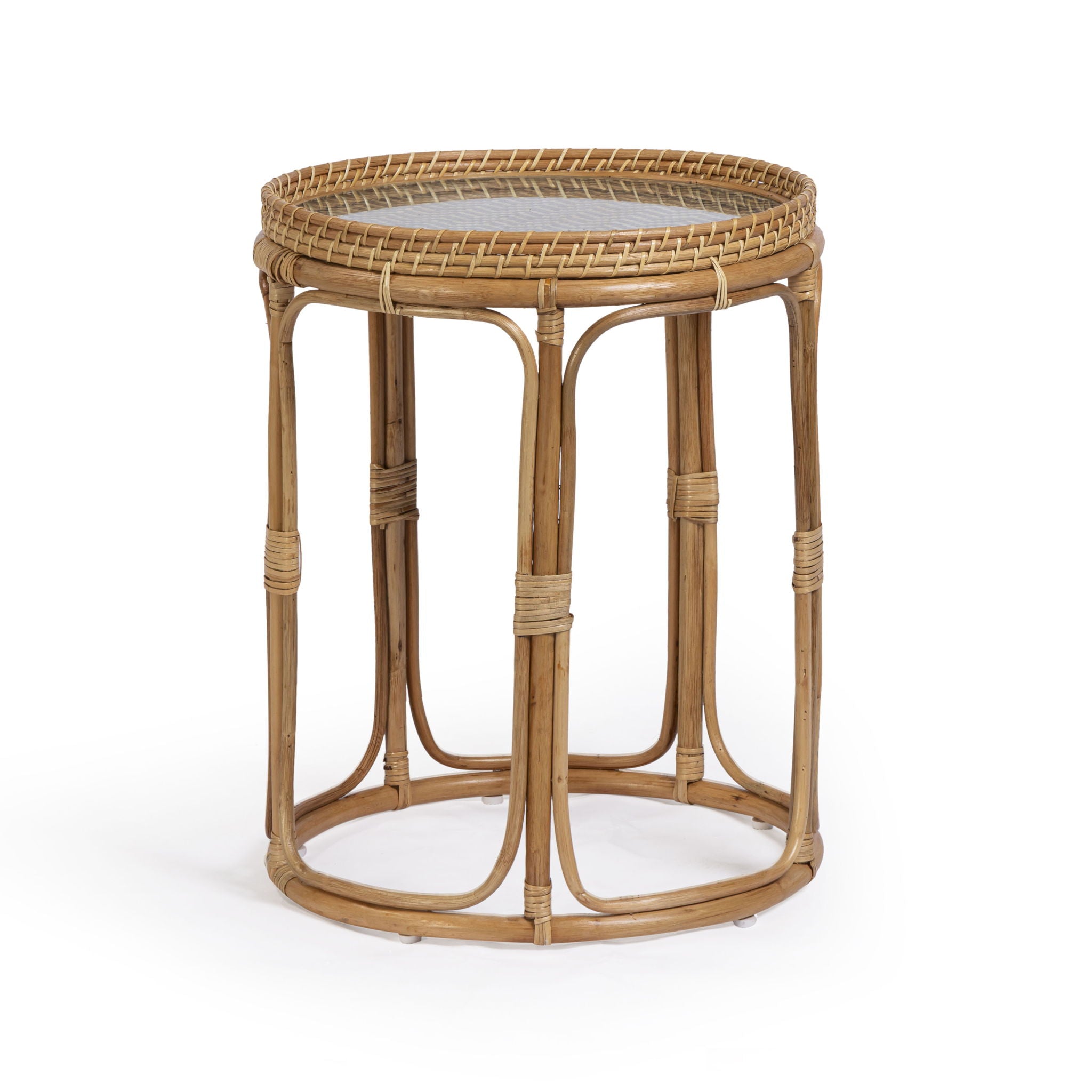 Lindy - Rattan Side Table - Natural - Urban Living Furniture (Los Angeles, CA)